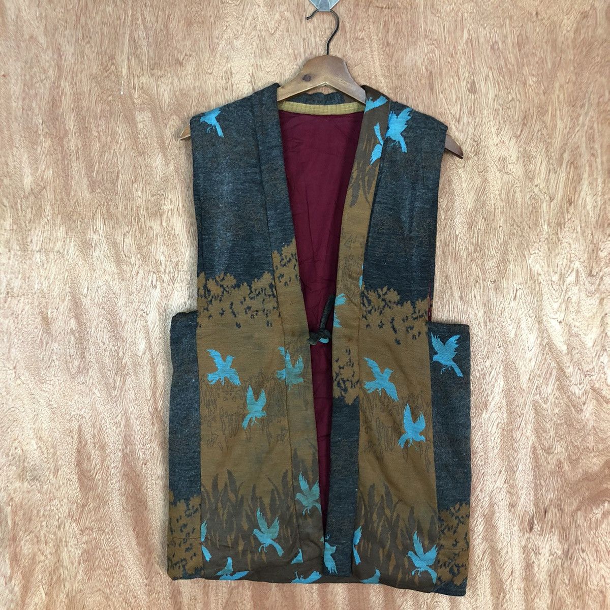 Japanese Brand DL Japan art Multicolor Vests sleeveless cardigan #H146 Size US S / EU 44-46 / 1 - 3 Thumbnail