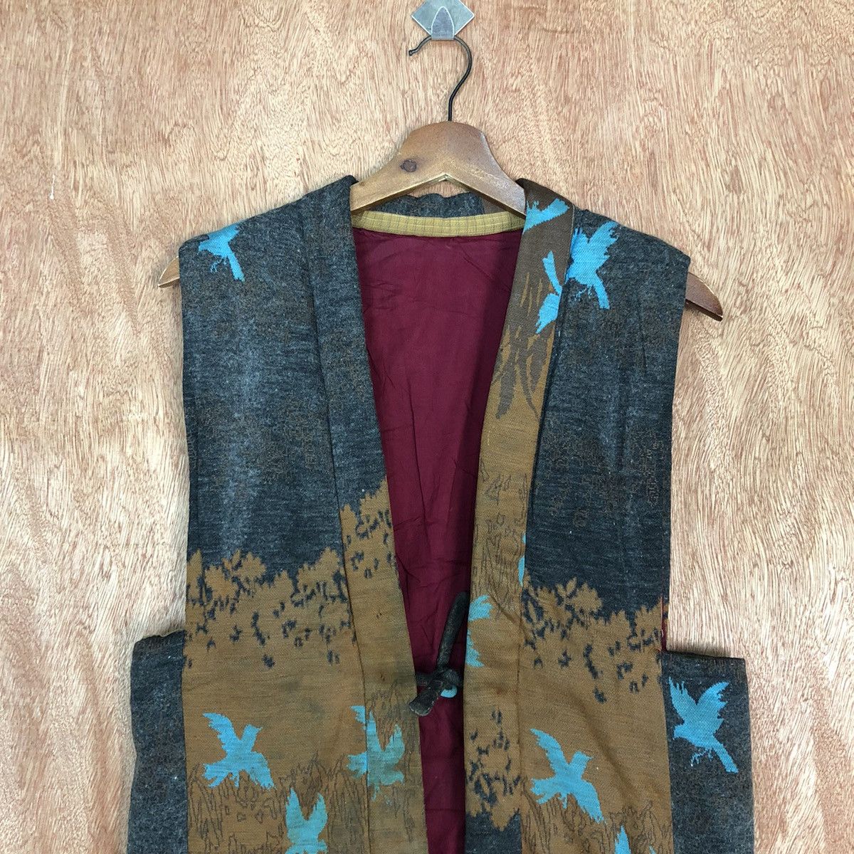 Japanese Brand DL Japan art Multicolor Vests sleeveless cardigan #H146 Size US S / EU 44-46 / 1 - 2 Thumbnail