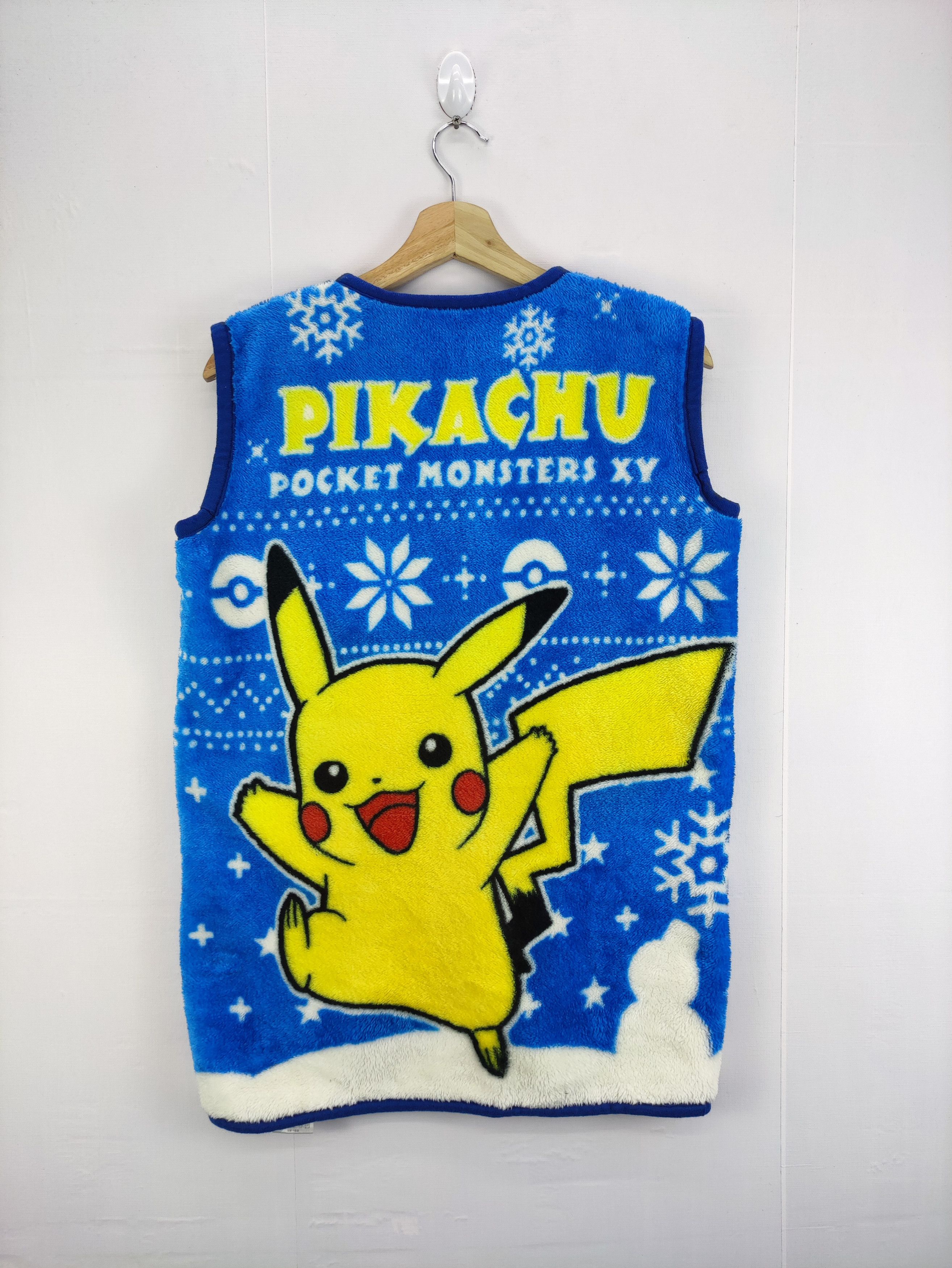 Pokemon Vintage pokemon Pikachu Vest Fleece Zipper Size US M / EU 48-50 / 2 - 8 Thumbnail