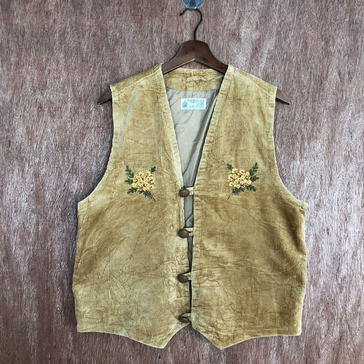 Japanese Brand DL Dodgest Brown Conduroy art cardigan Vests #H404 Size S / US 4 / IT 40 - 3 Thumbnail