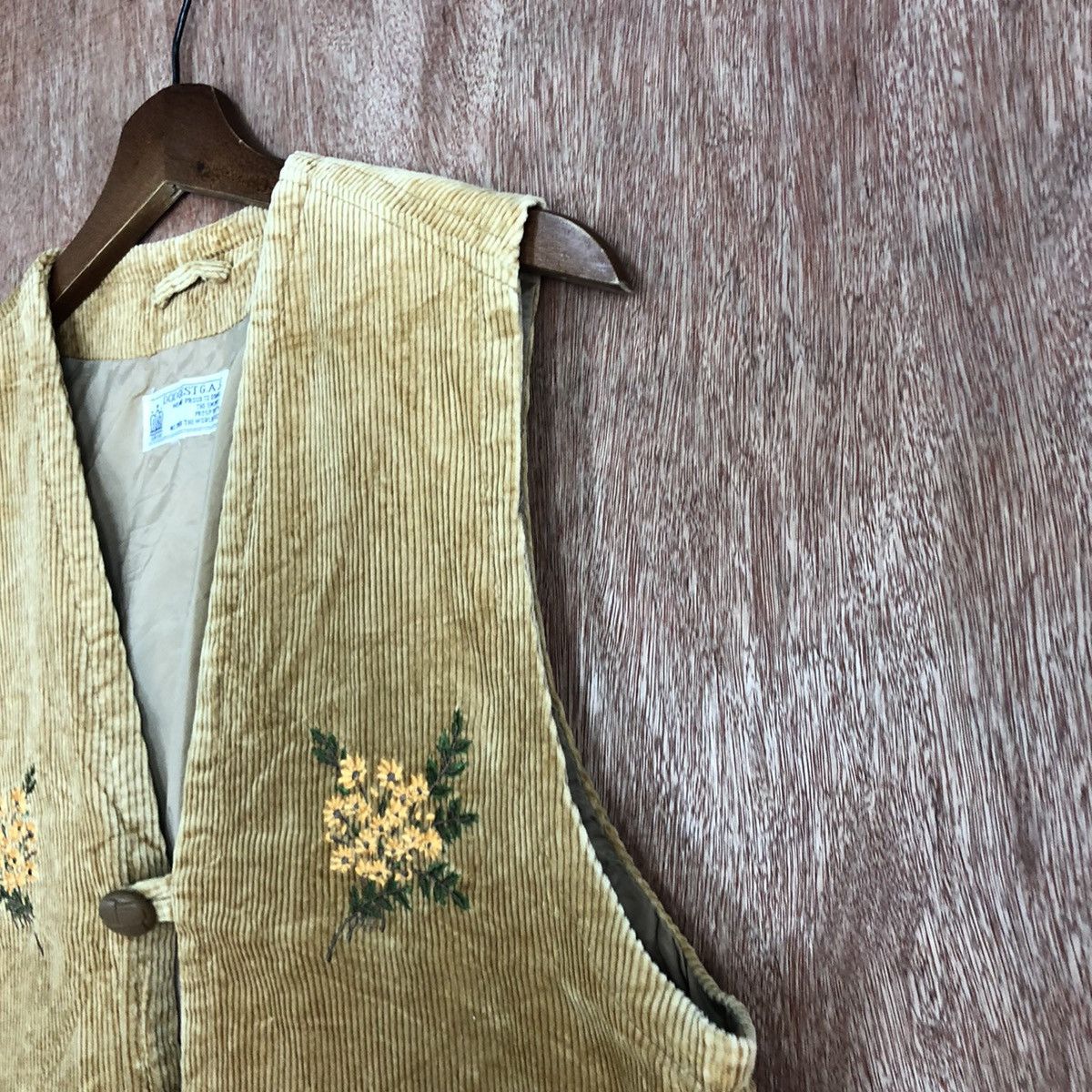 Japanese Brand DL Dodgest Brown Conduroy art cardigan Vests #H404 Size S / US 4 / IT 40 - 4 Thumbnail