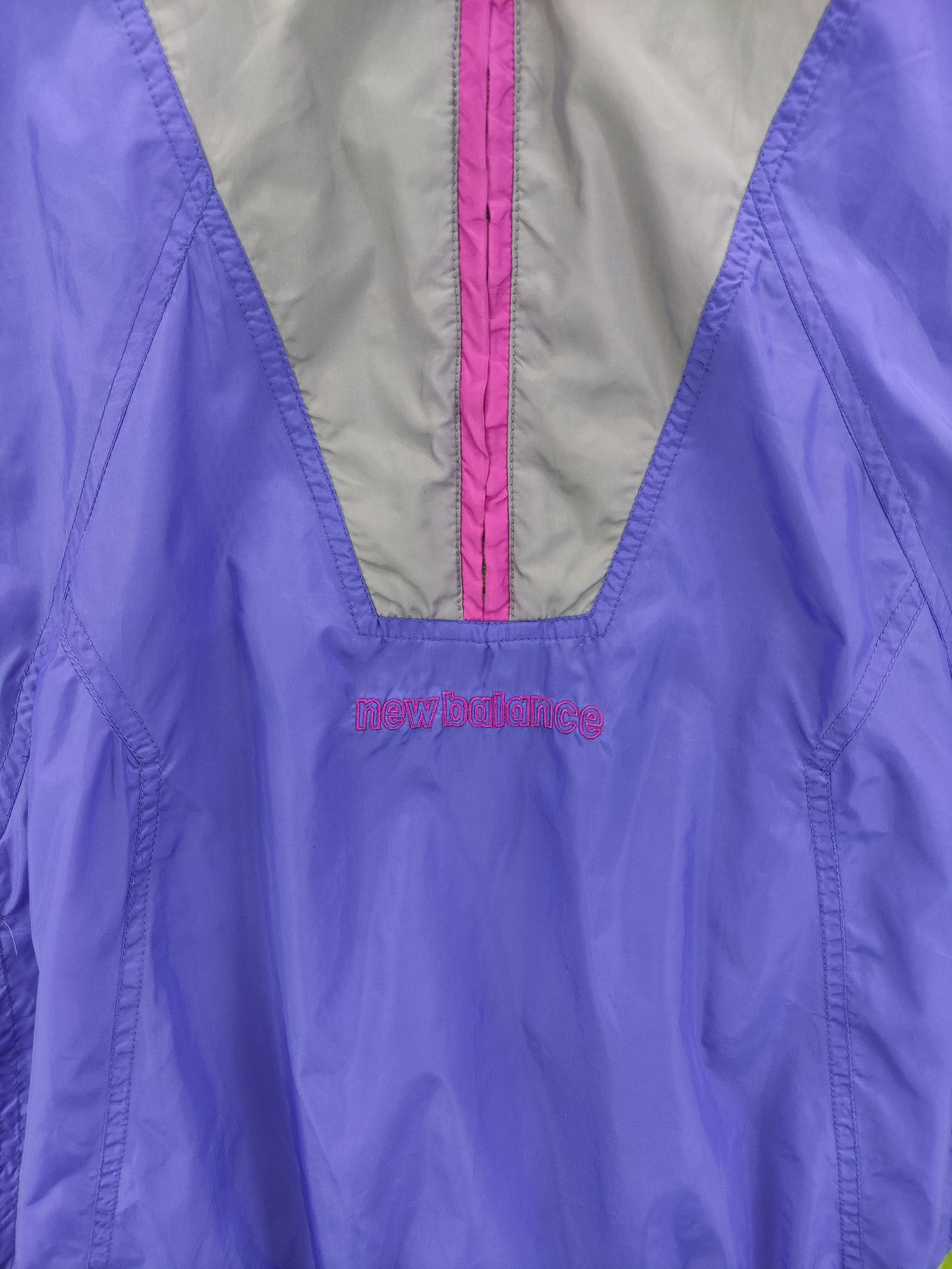 New Balance Vintage New Balance Winbreaker Half Zipper Jacket Size US XL / EU 56 / 4 - 2 Thumbnail