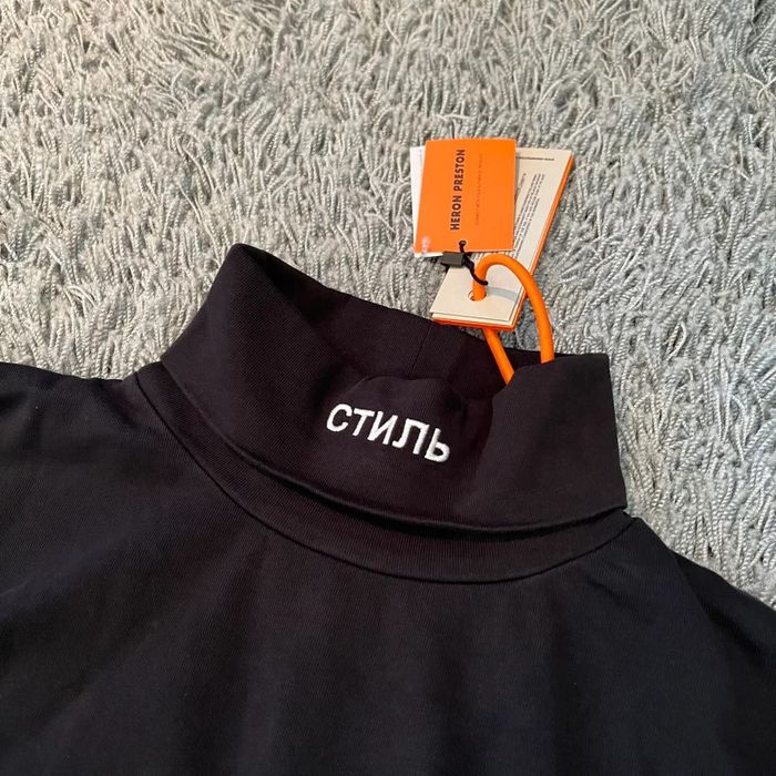 Heron Preston Heron Preston HP turtleneck sweatshirt crewneck logo