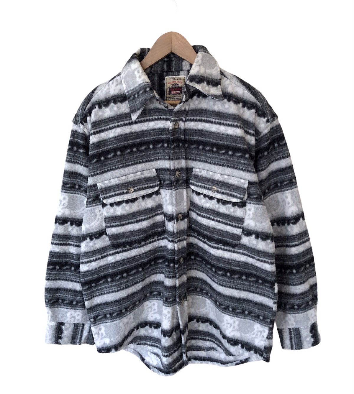 Flannel × Japanese Brand 🔥GO FORD PERSONAL STATUS NAVAJO FLANNEL JACKET Size US L / EU 52-54 / 3 - 1 Thumbnail