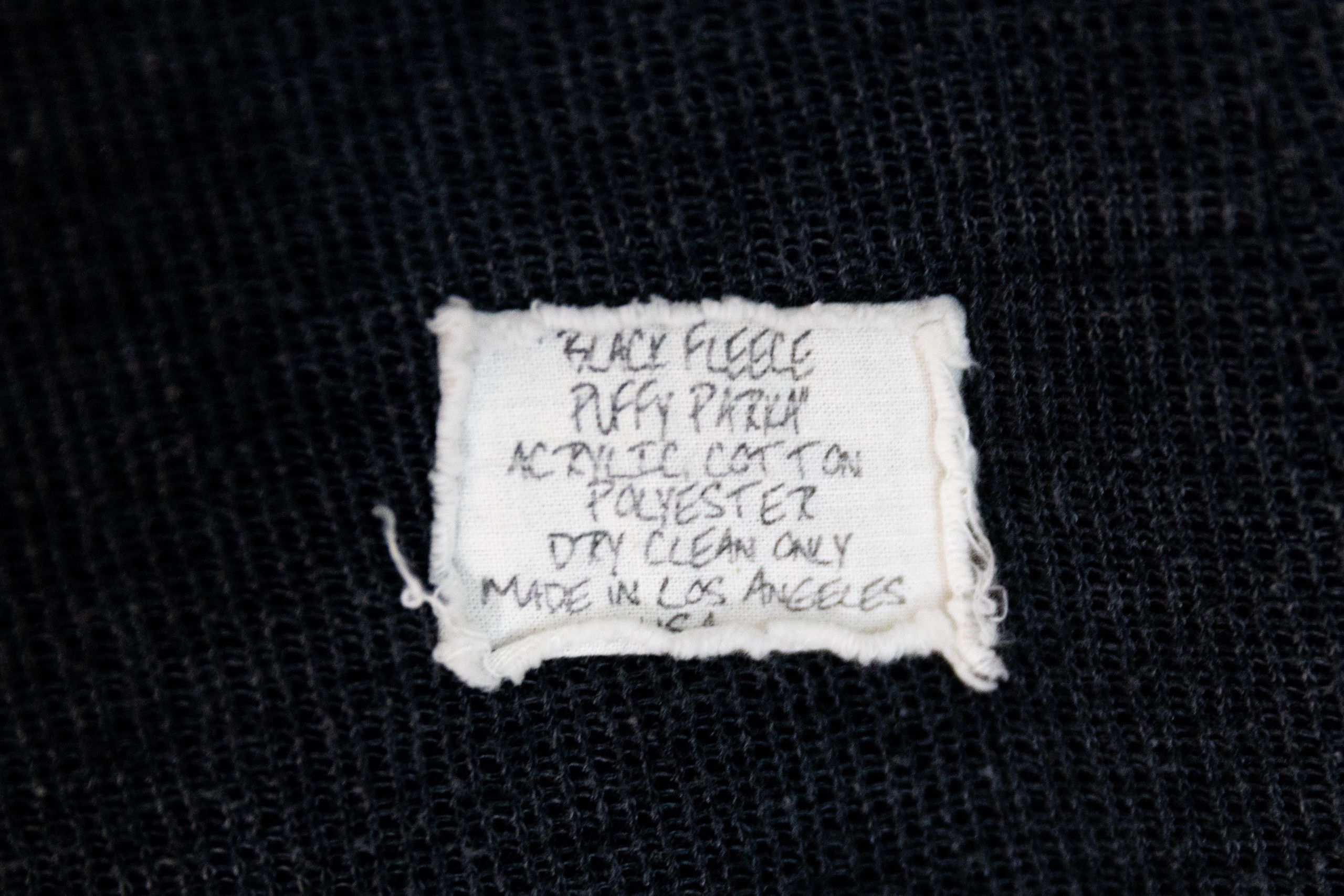 Greg Lauren Black fleece puffy parka Size US M / EU 48-50 / 2 - 9 Thumbnail