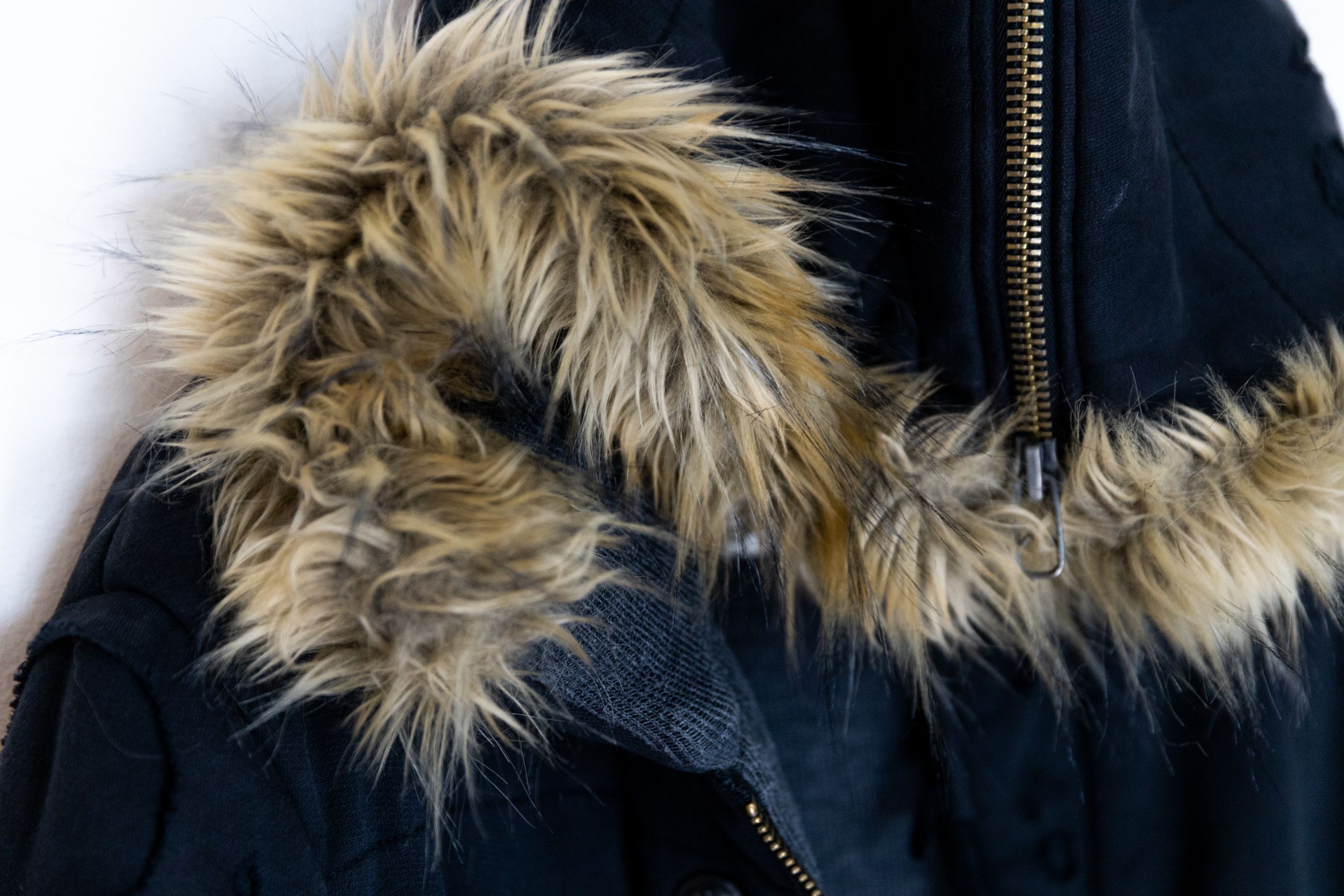 Greg Lauren Black fleece puffy parka Size US M / EU 48-50 / 2 - 5 Thumbnail