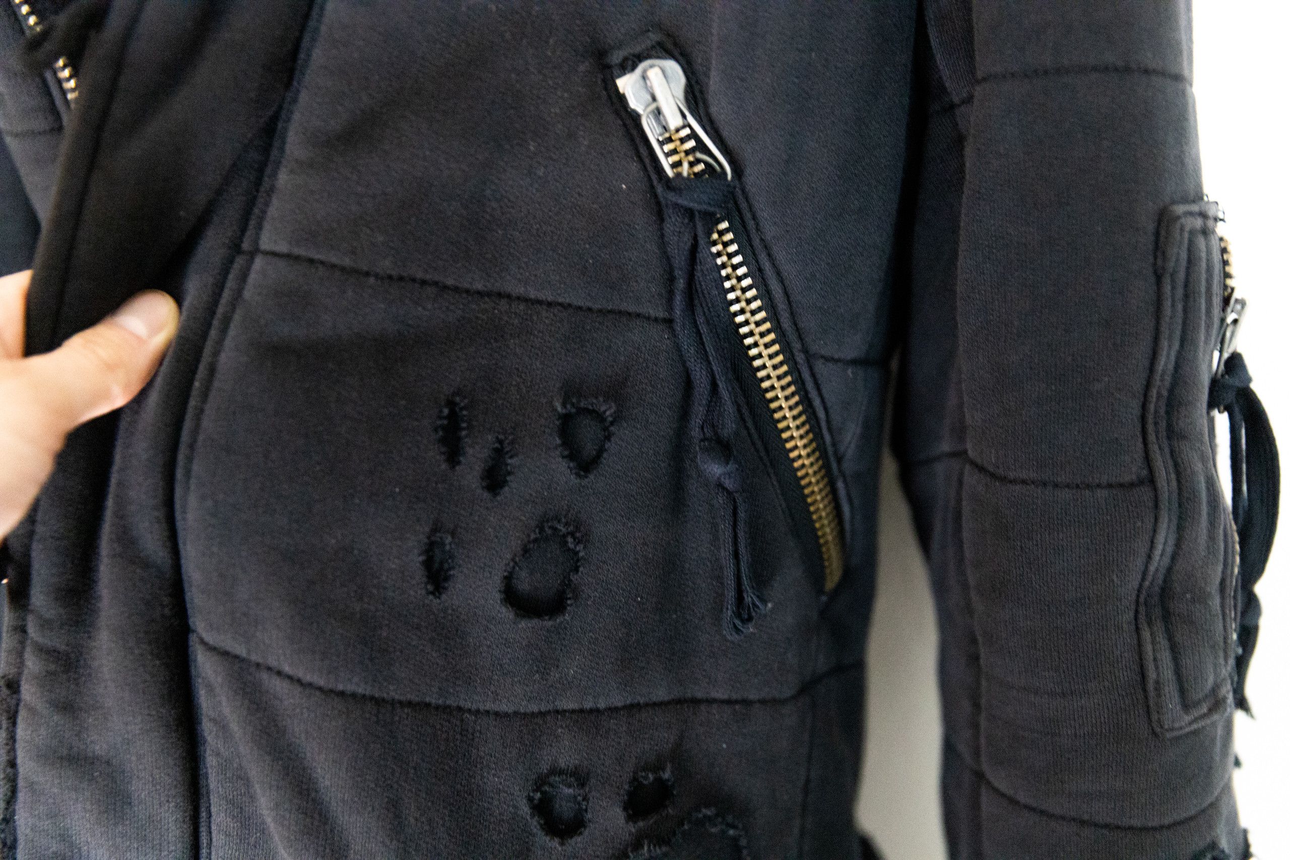 Greg Lauren Black fleece puffy parka Size US M / EU 48-50 / 2 - 12 Thumbnail