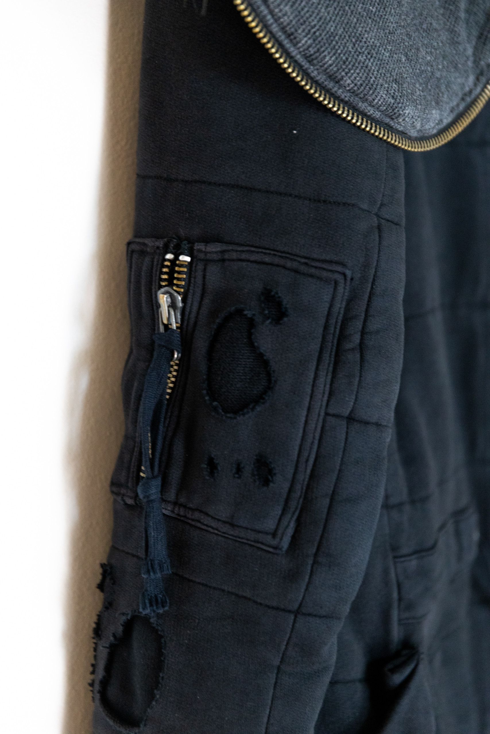 Greg Lauren Black fleece puffy parka Size US M / EU 48-50 / 2 - 17 Thumbnail