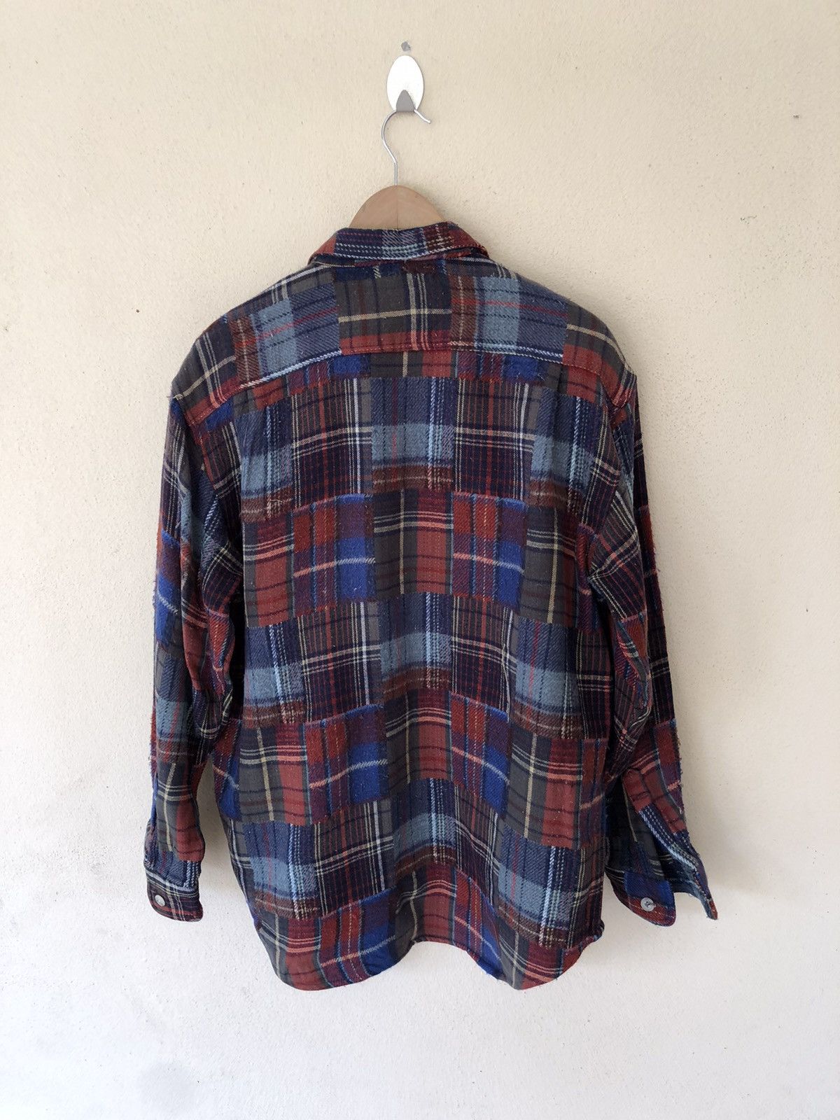 Flannel 🔥VINTAGE BOB-COX PATCHWORK FLANNEL JACKET Size US L / EU 52-54 / 3 - 8 Thumbnail