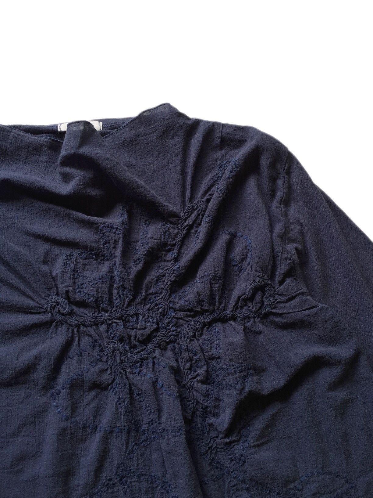 Issey Miyake SS1995 IsseyMiyake Plantation Wrinkle DoubleLayerBlouse Size M / US 6-8 / IT 42-44 - 3 Thumbnail