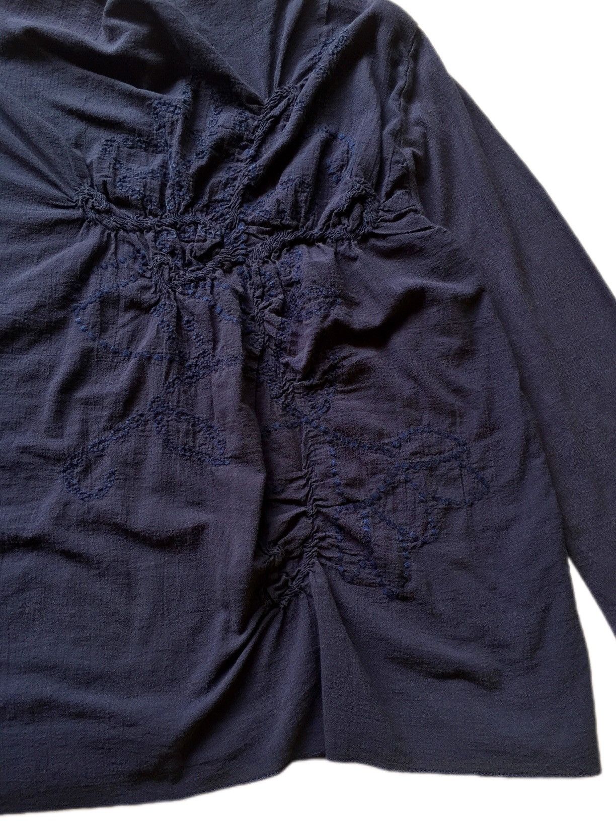 Issey Miyake SS1995 IsseyMiyake Plantation Wrinkle DoubleLayerBlouse Size M / US 6-8 / IT 42-44 - 4 Thumbnail