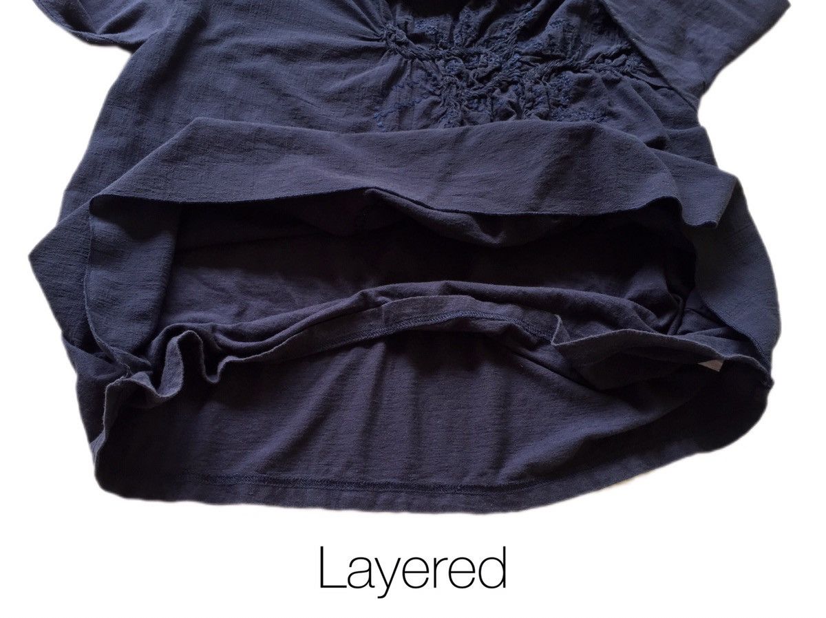 Issey Miyake SS1995 IsseyMiyake Plantation Wrinkle DoubleLayerBlouse Size M / US 6-8 / IT 42-44 - 8 Thumbnail