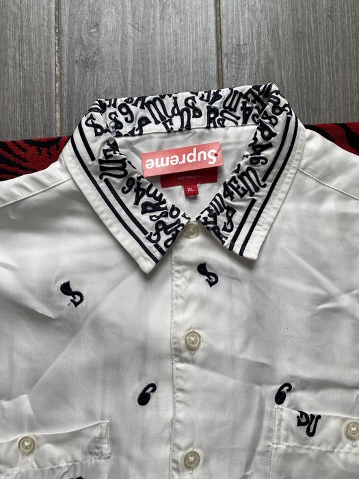 Supreme Supreme black button down shirt