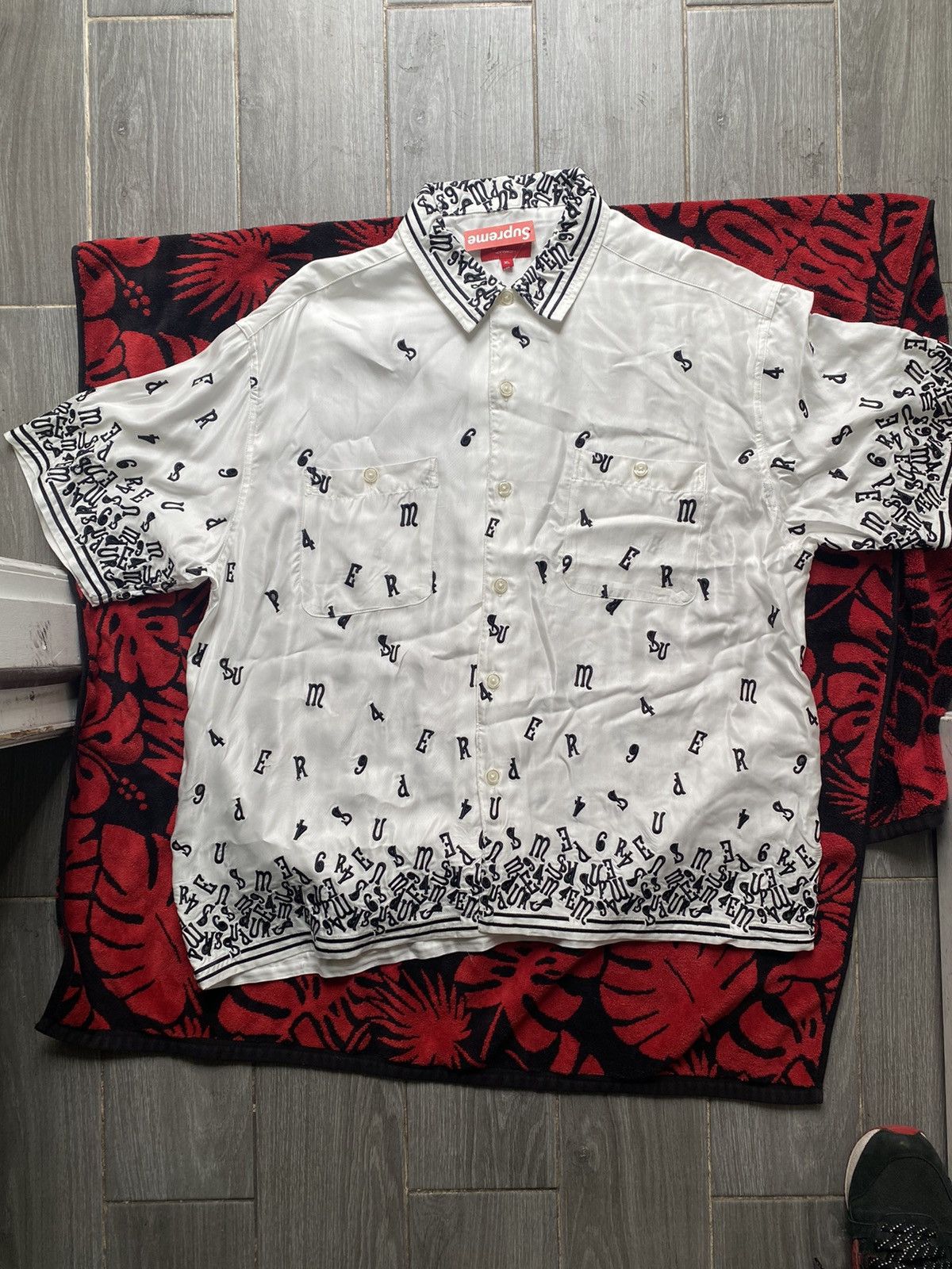 Supreme Supreme Nouveau Embroidered S/S Shirt | Grailed