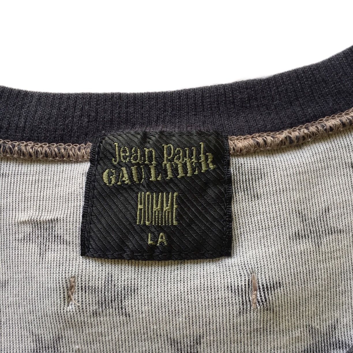 Jean Paul Gaultier Vintage JPG Homme Fullprint Cropped Tees Size US XS / EU 42 / 0 - 4 Thumbnail