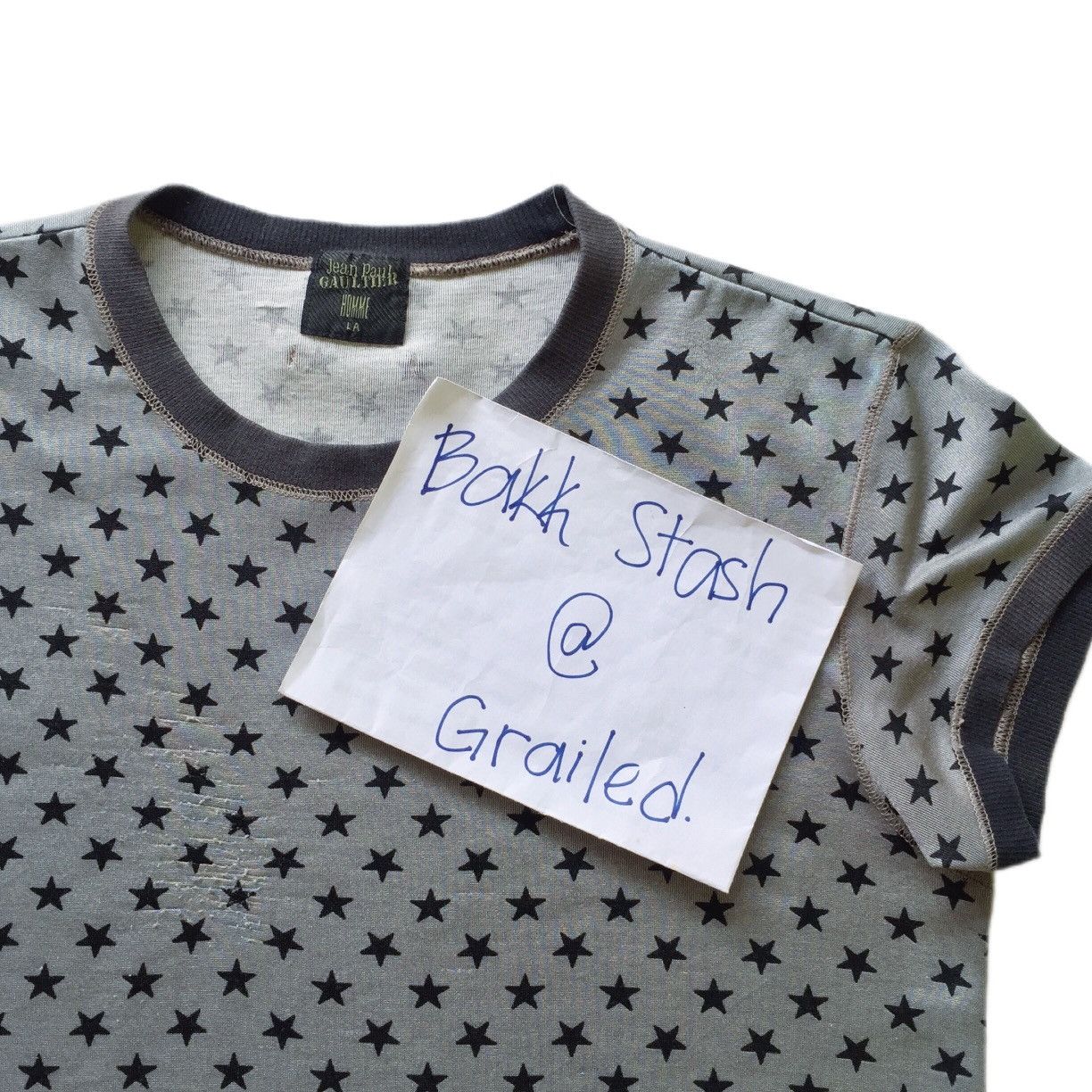 Jean Paul Gaultier Vintage JPG Homme Fullprint Cropped Tees Size US XS / EU 42 / 0 - 3 Thumbnail