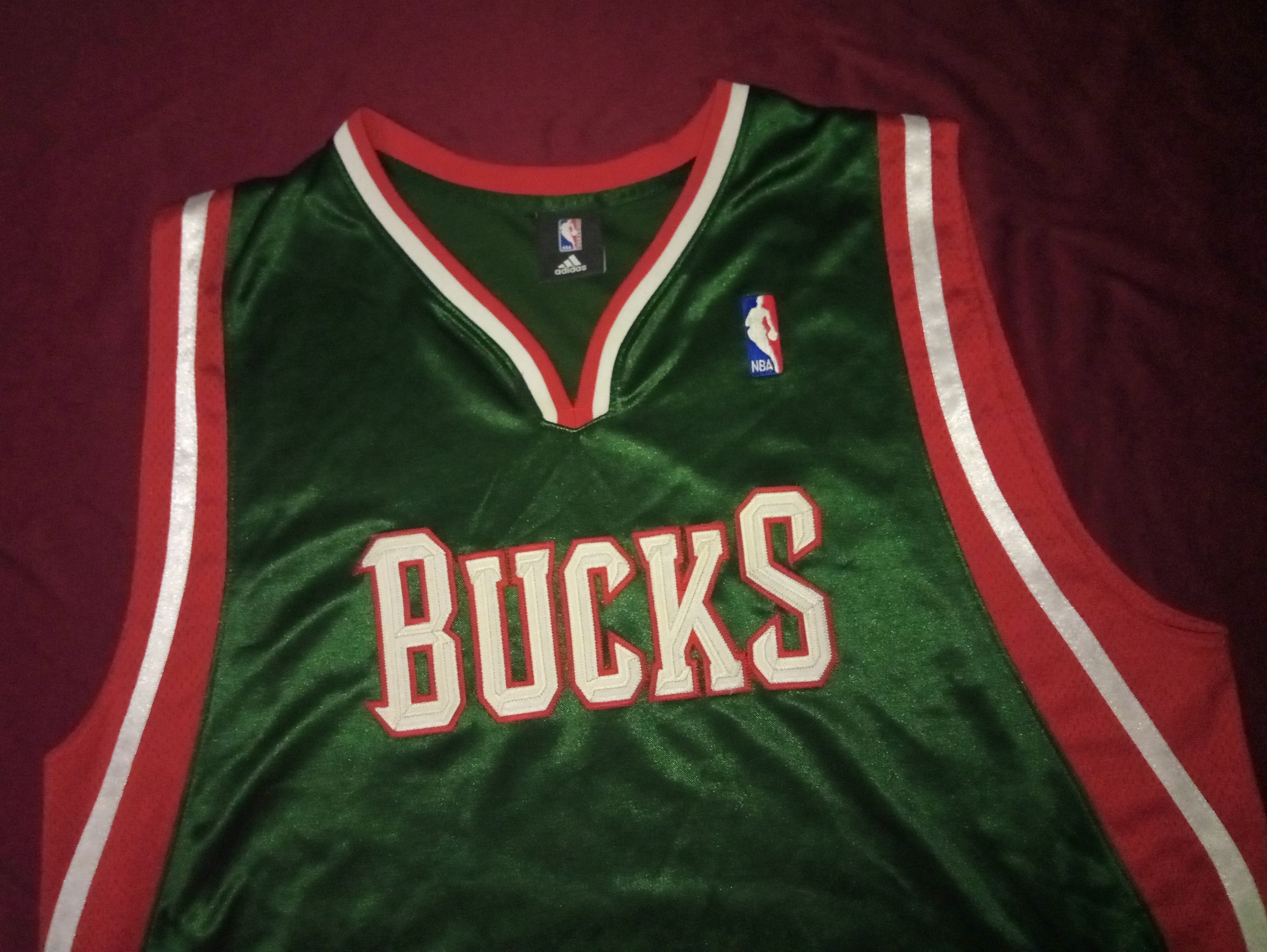Adidas × NBA Adidas NBA Milwaukee Bucks blank jersey basketball Size US XL / EU 56 / 4 - 1 Thumbnail