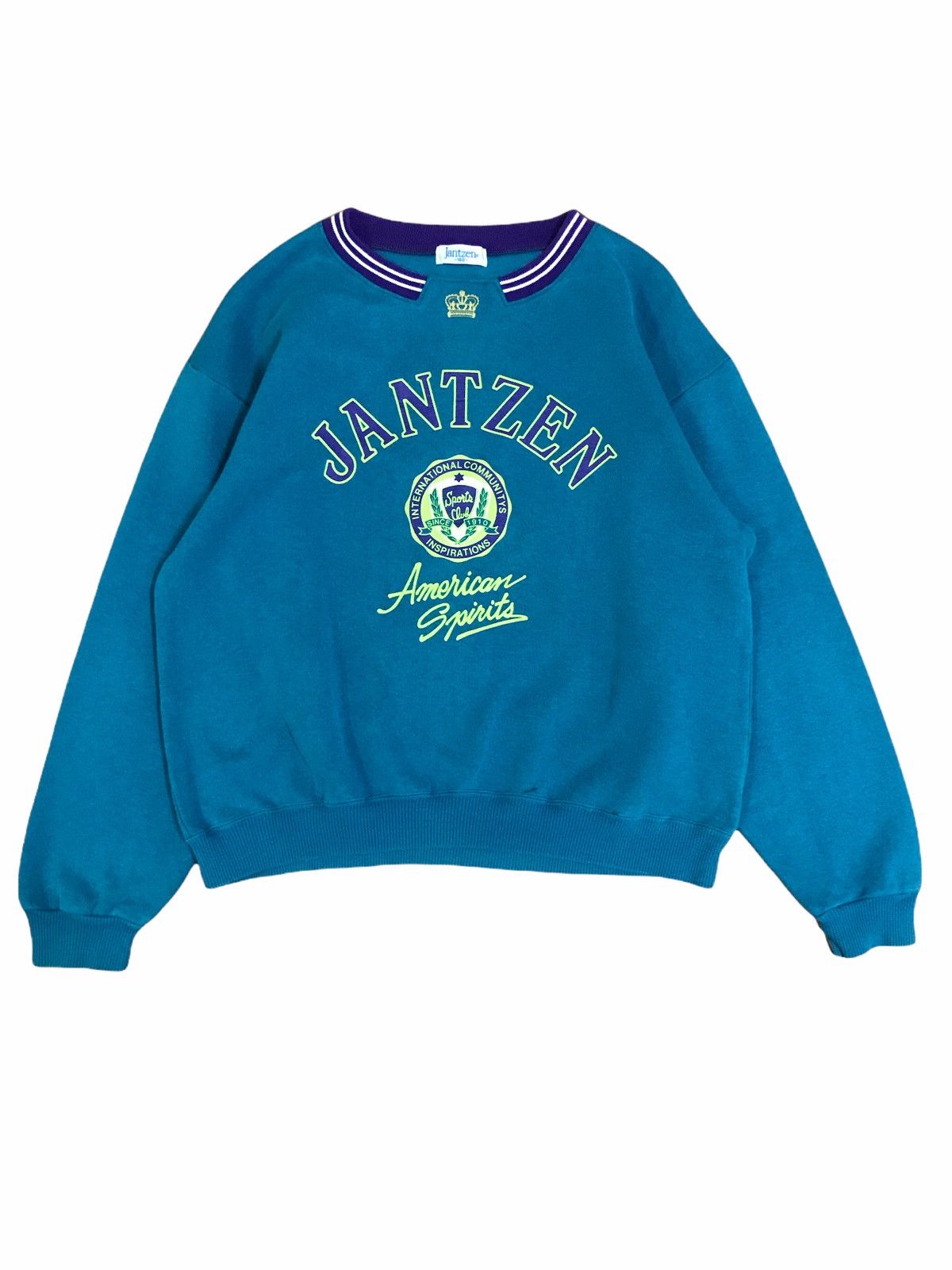 Jantzen × Vintage Vintage Jantzen Big Logo Sweatshirt Size US S / EU 44-46 / 1 - 1 Thumbnail