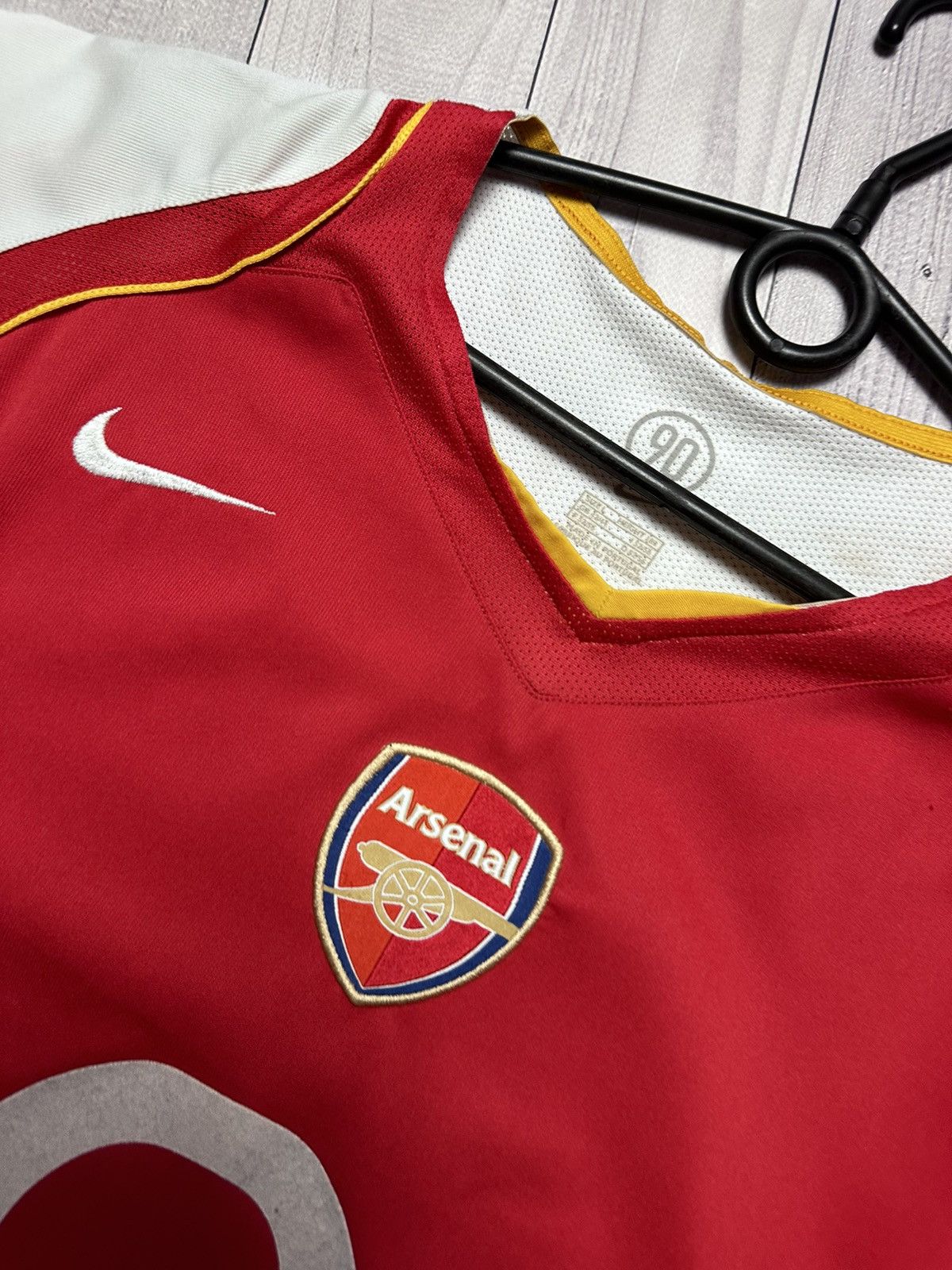 Nike × Vintage Vintage Arsenal Nike soccer jersey total 90 size L Size US L / EU 52-54 / 3 - 3 Thumbnail