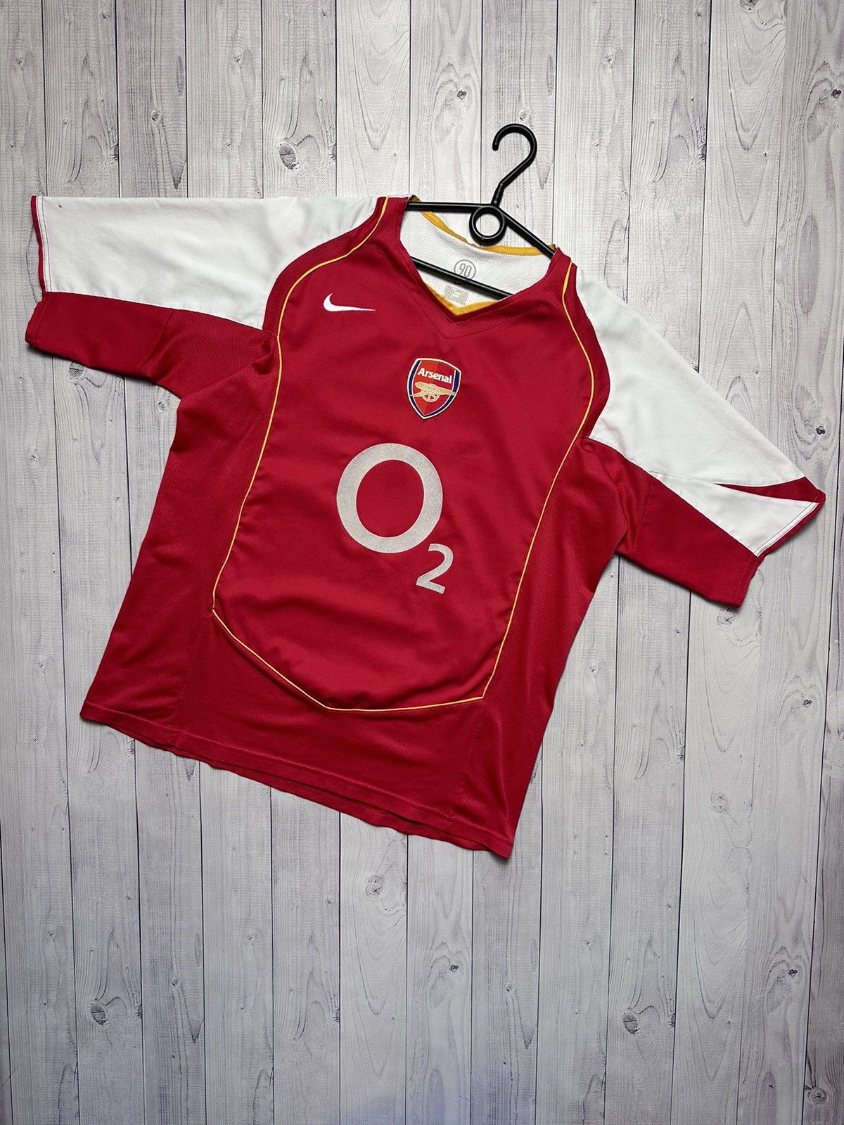 Nike × Vintage Vintage Arsenal Nike soccer jersey total 90 size L Size US L / EU 52-54 / 3 - 1 Thumbnail