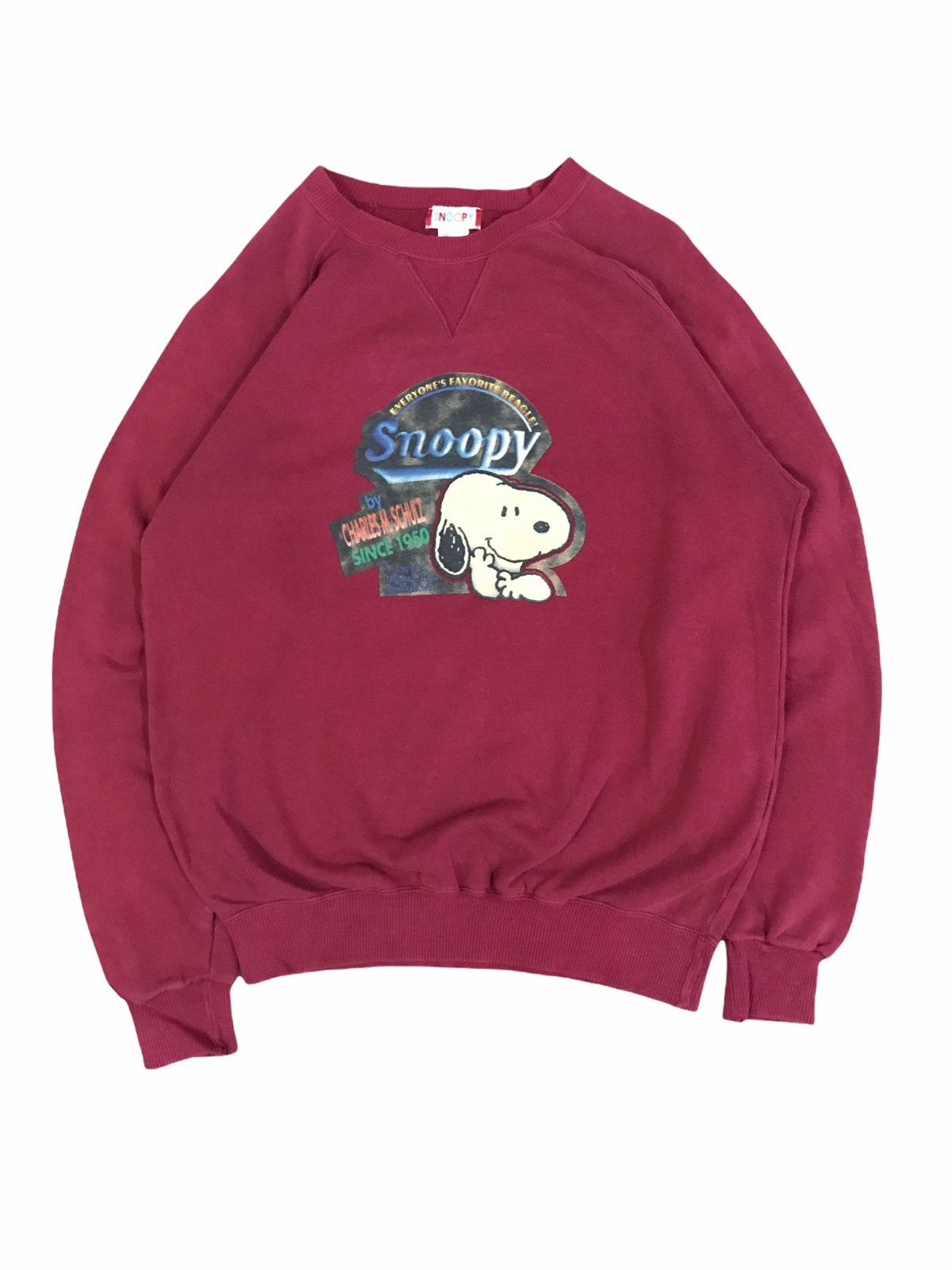 Peanuts × Vintage Vintage Snoopy Peanuts Big Logo Sweatshirt Size US M / EU 48-50 / 2 - 1 Thumbnail