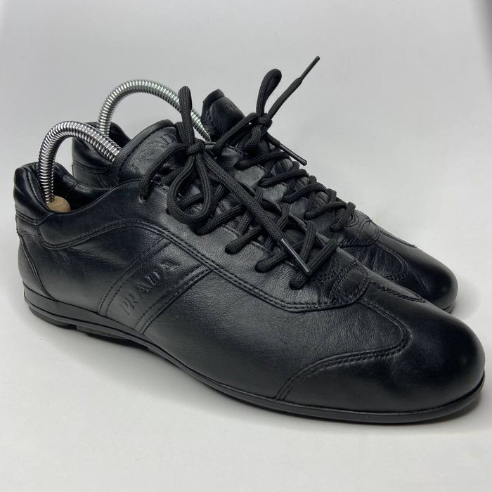 Prada Prada Black Patent Leather Sneakers Women Shoes Americas Cup ...