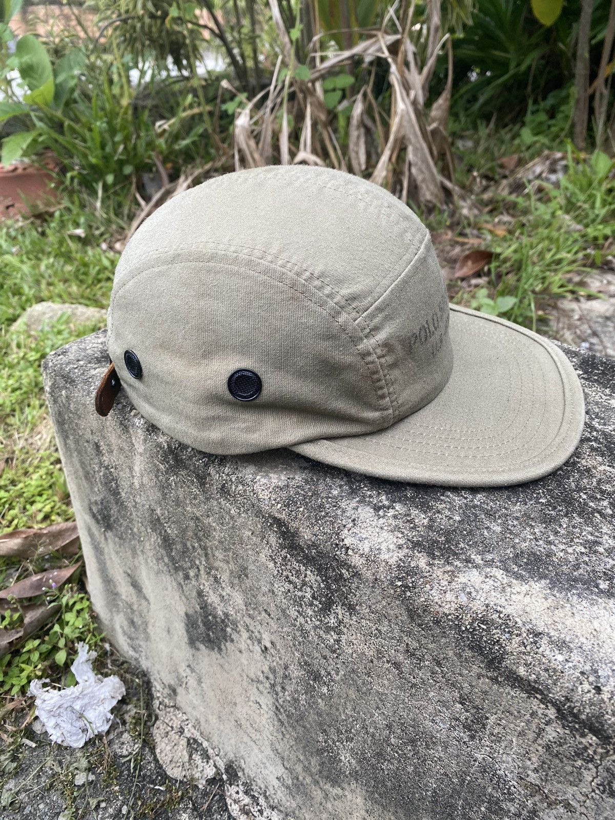 Polo Ralph Lauren Polo Ralph Lauren 5 Panel U.S 67 Leather Adjustable Hat Size ONE SIZE - 2 Thumbnail