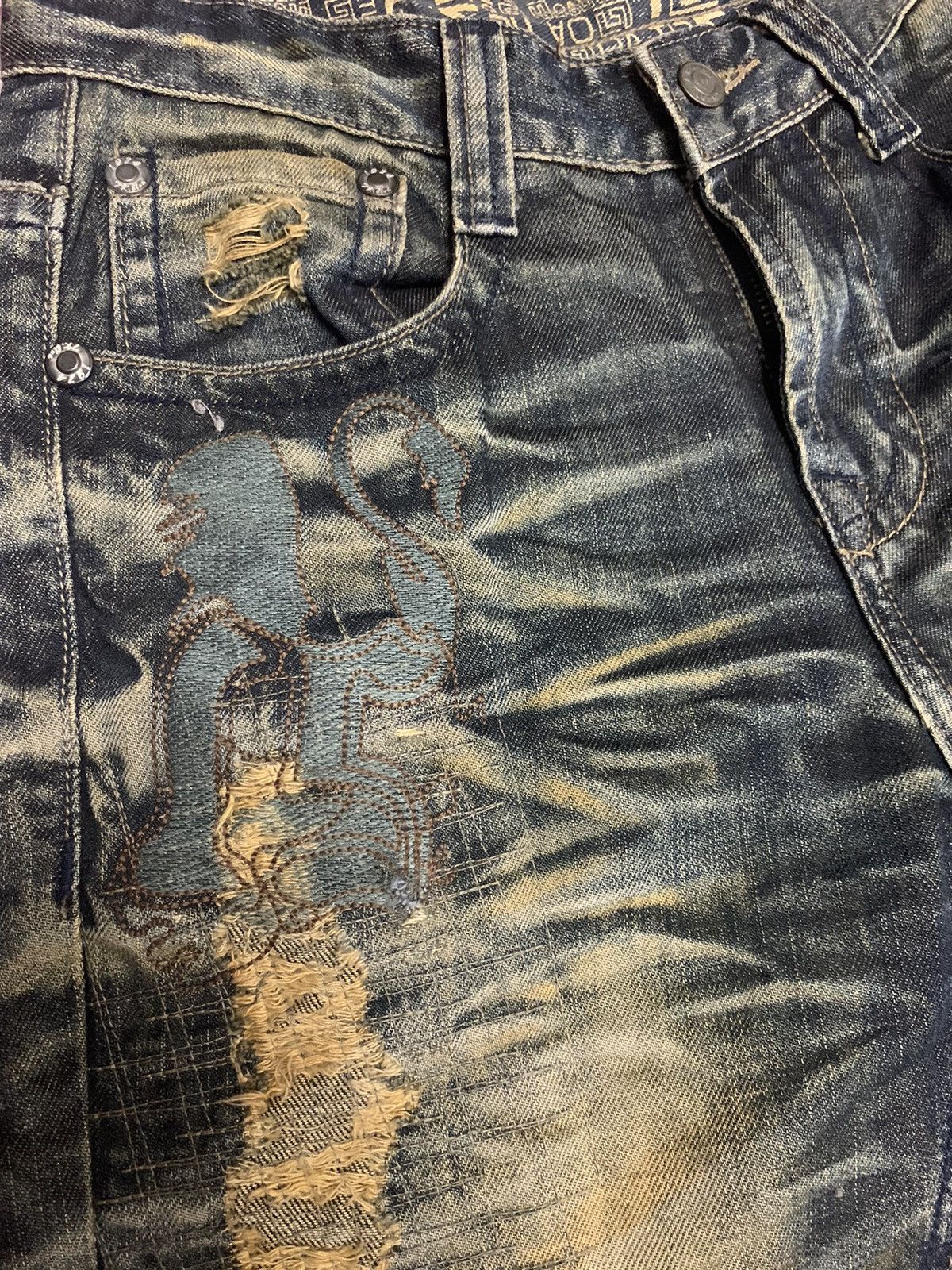 Avirex AVIREX DISTRESED DENIM JEANS Size US 29 - 10 Thumbnail