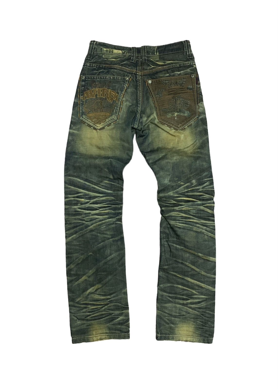 Avirex AVIREX DISTRESED DENIM JEANS Size US 29 - 2 Thumbnail