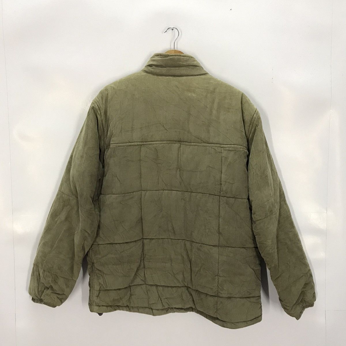 Stussy × Vintage Stussy Streetwear Puffer Corduroy khaki faded Jacket Size US L / EU 52-54 / 3 - 5 Thumbnail
