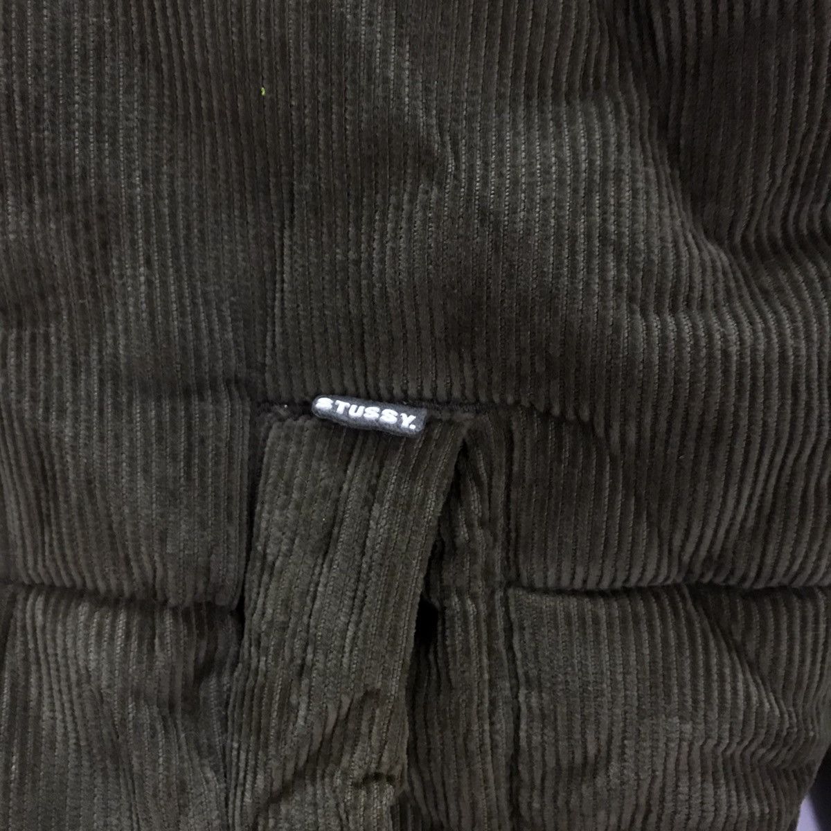 Stussy × Vintage Stussy Streetwear Puffer Corduroy khaki faded Jacket Size US L / EU 52-54 / 3 - 4 Thumbnail