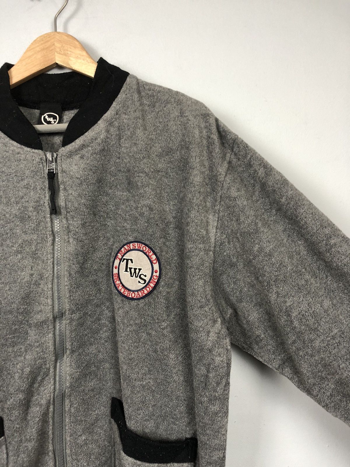 Vintage Tws Tranwork Skateboard Skategang Fleece Jacket Size US L / EU 52-54 / 3 - 4 Thumbnail