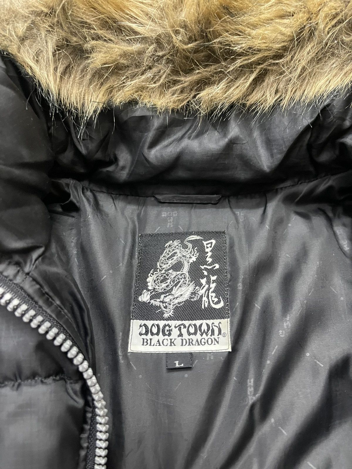Dogtown Dogtown Black Dragon Hooded Puffer Down Jacket Size US L / EU 52-54 / 3 - 7 Thumbnail