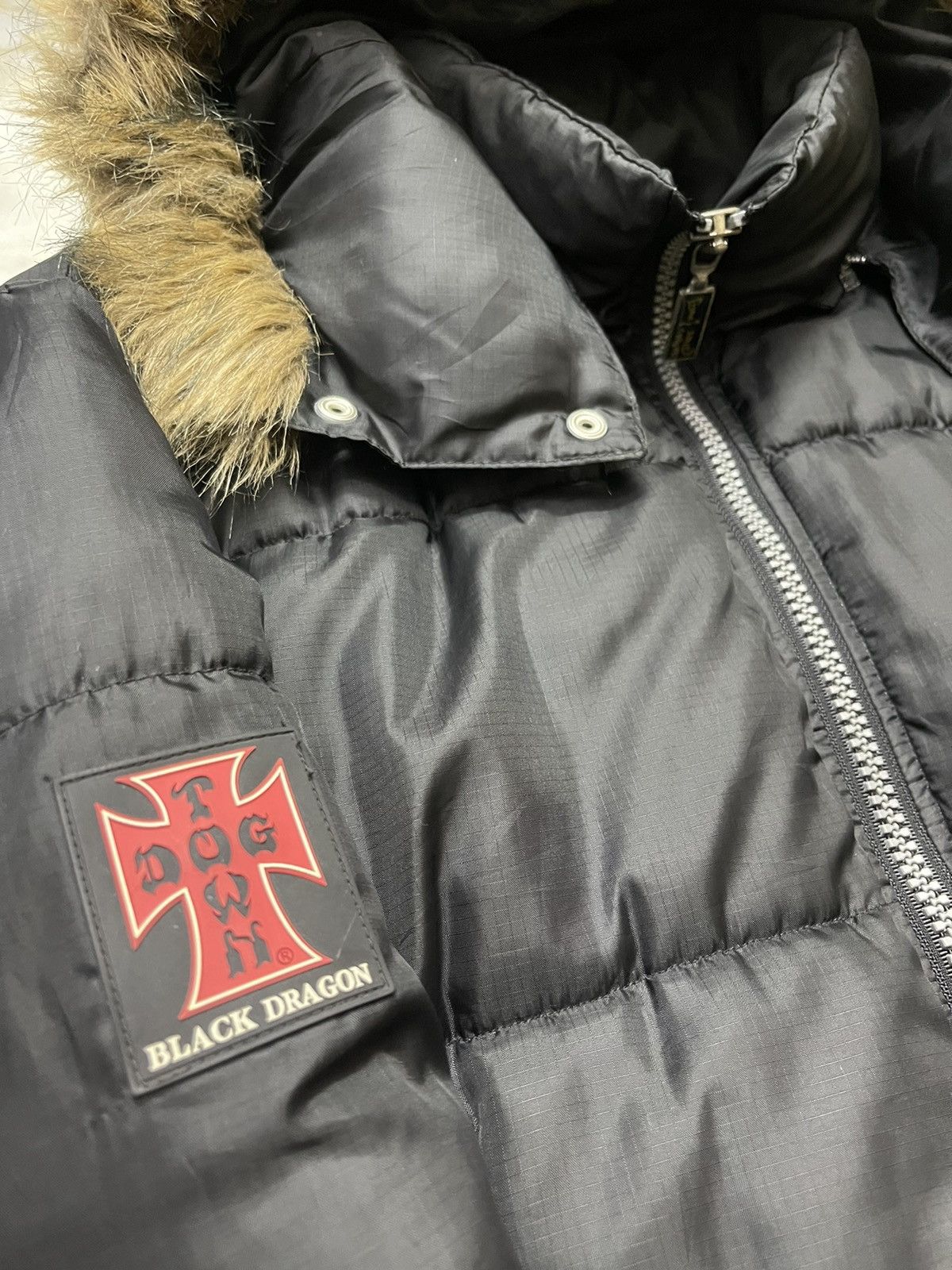 Dogtown Dogtown Black Dragon Hooded Puffer Down Jacket Size US L / EU 52-54 / 3 - 8 Thumbnail