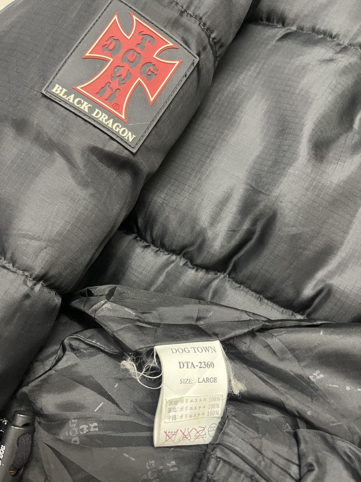 Dogtown Dogtown Black Dragon Hooded Puffer Down Jacket Size US L / EU 52-54 / 3 - 11 Thumbnail