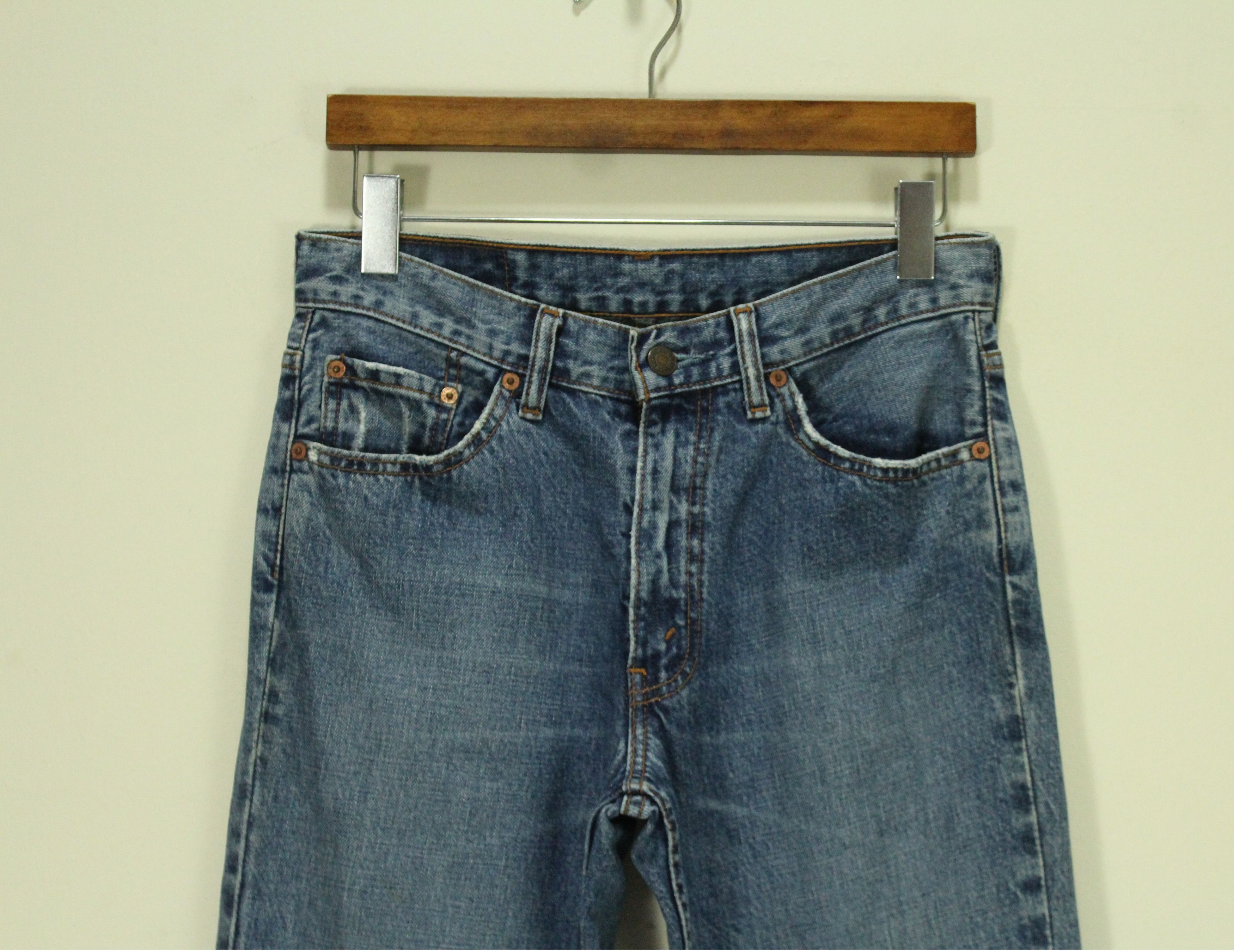 Levi's Flared Lot 517 Vintage 00s LEVIS Jeans bootcut W30 L34 Size US 30 / EU 46 - 3 Thumbnail