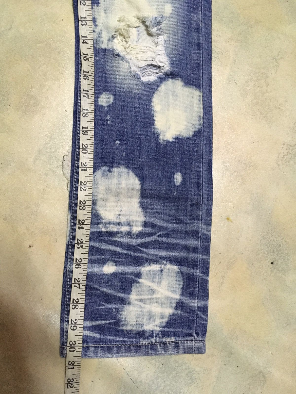 Japanese Brand Lip Service Distressed Acid Wash Seditionaries Style Size US 31 - 17 Thumbnail