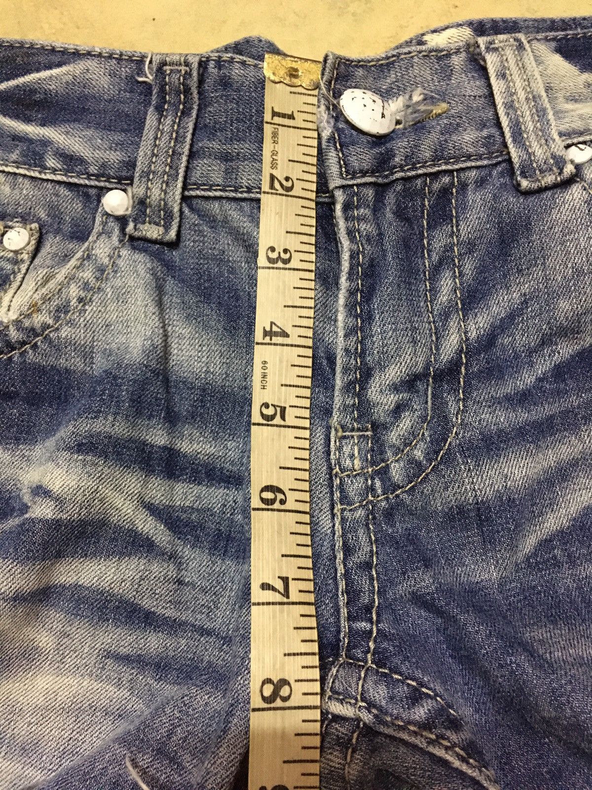 Japanese Brand Lip Service Distressed Acid Wash Seditionaries Style Size US 31 - 13 Thumbnail