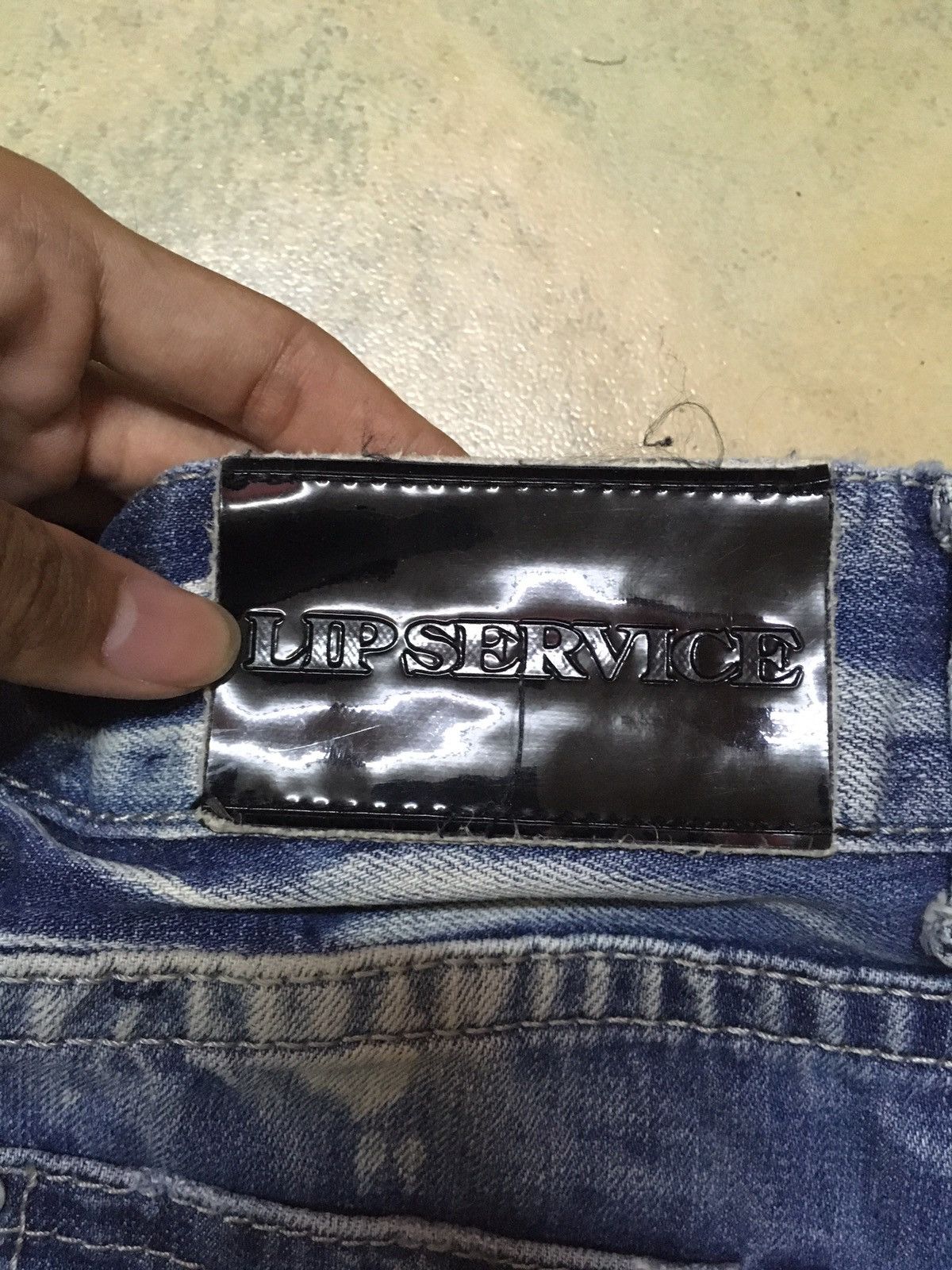 Japanese Brand Lip Service Distressed Acid Wash Seditionaries Style Size US 31 - 8 Thumbnail