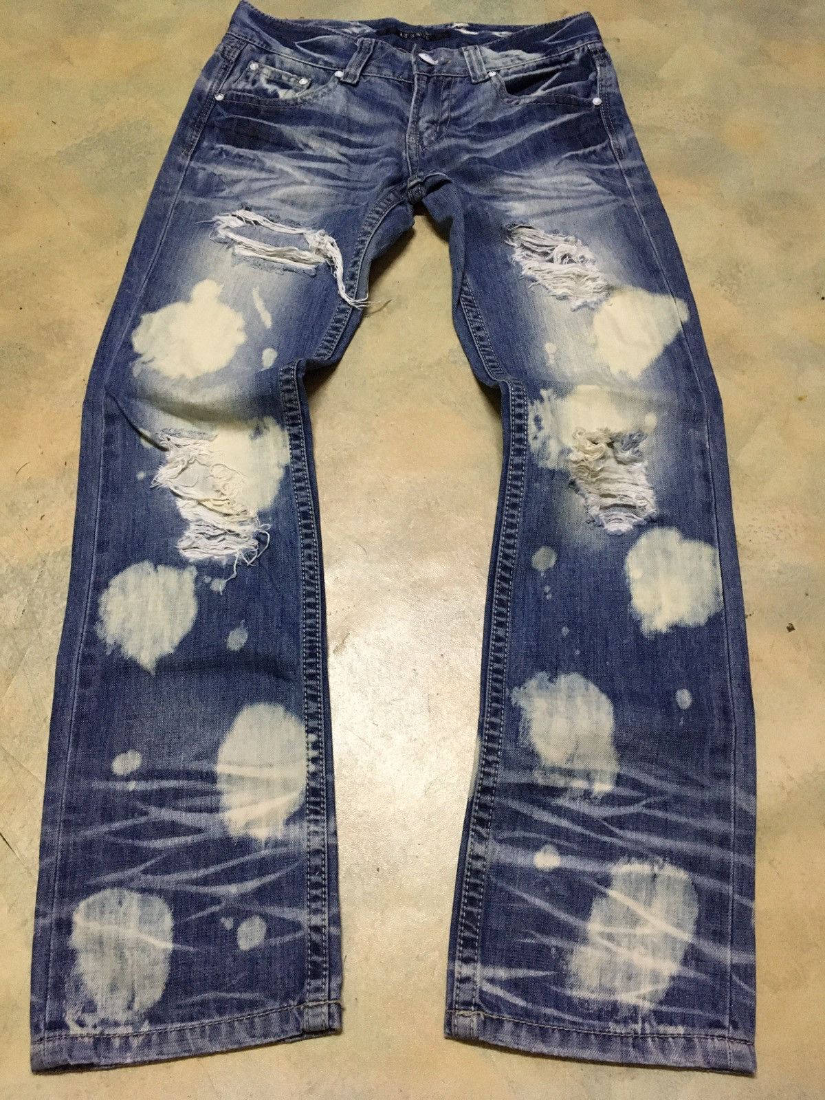 Japanese Brand Lip Service Distressed Acid Wash Seditionaries Style Size US 31 - 4 Thumbnail
