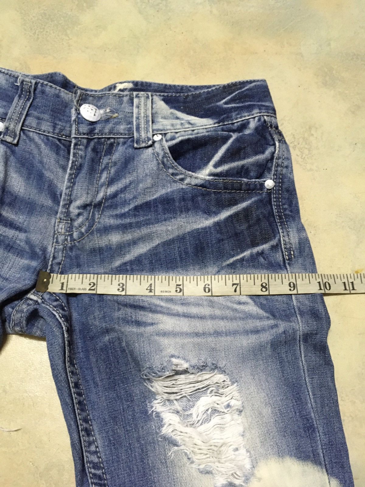 Japanese Brand Lip Service Distressed Acid Wash Seditionaries Style Size US 31 - 14 Thumbnail