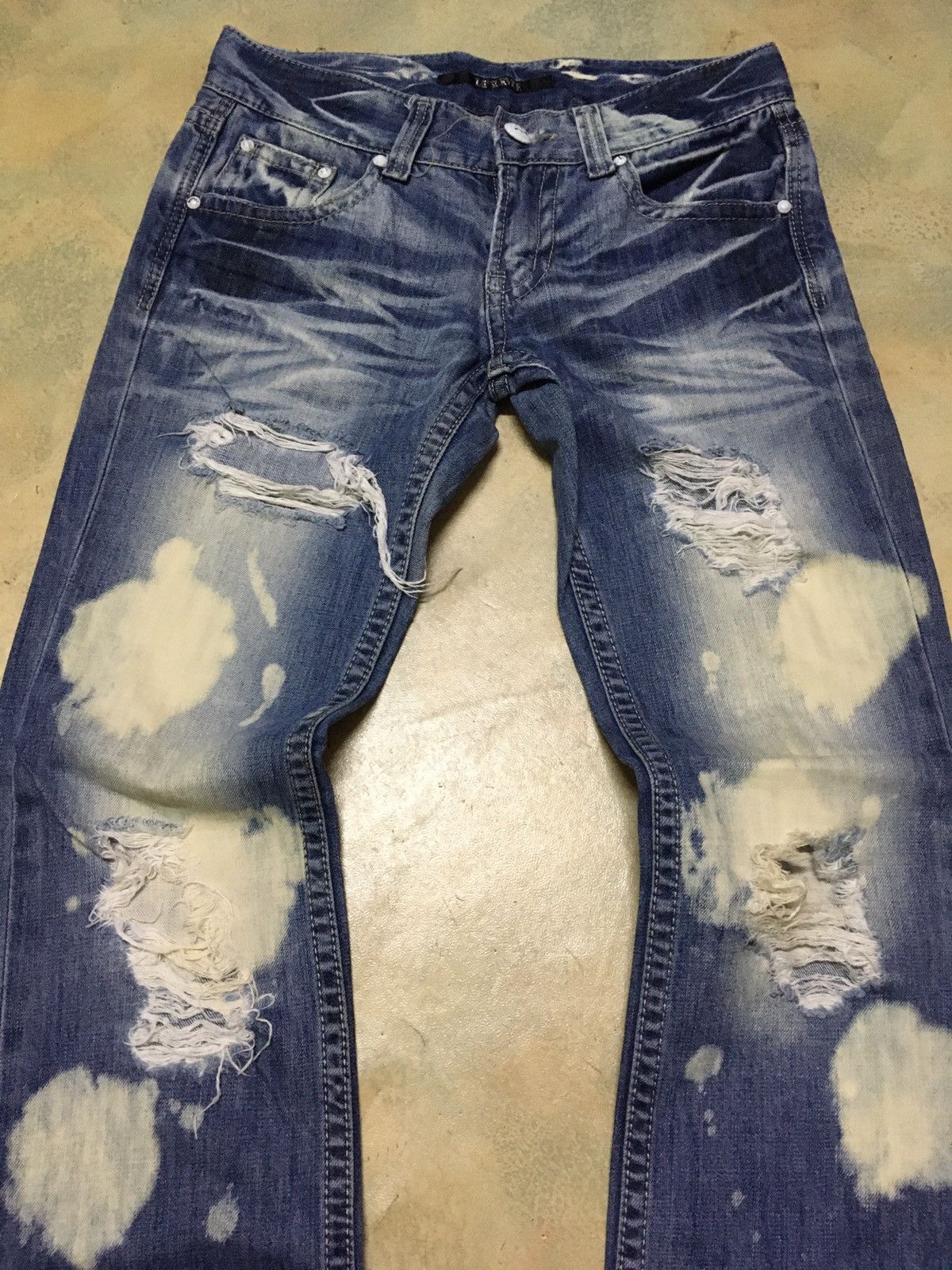Japanese Brand Lip Service Distressed Acid Wash Seditionaries Style Size US 31 - 3 Thumbnail