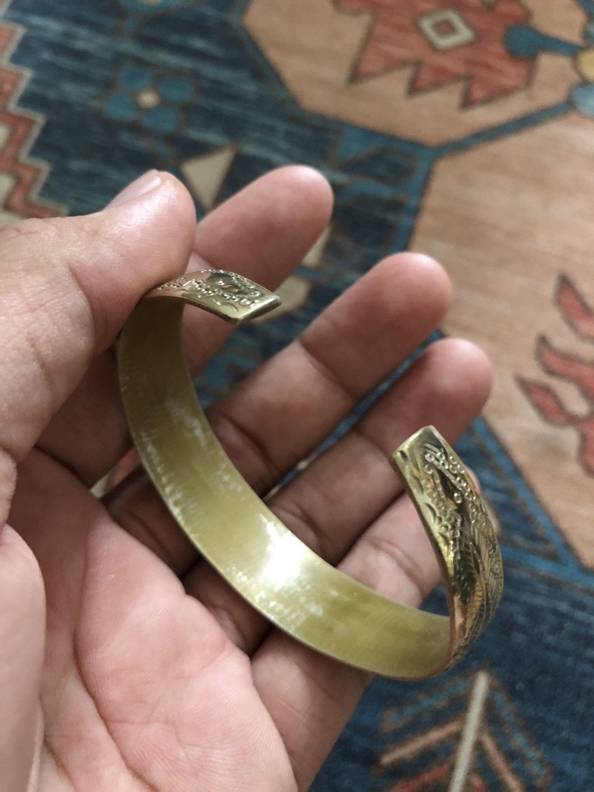 Jewelry × Vintage 🔥FINAL DROP🔥VINTAGE SILVER CUFF BRACELET BANGLE GOROS STYLE Size ONE SIZE - 3 Thumbnail