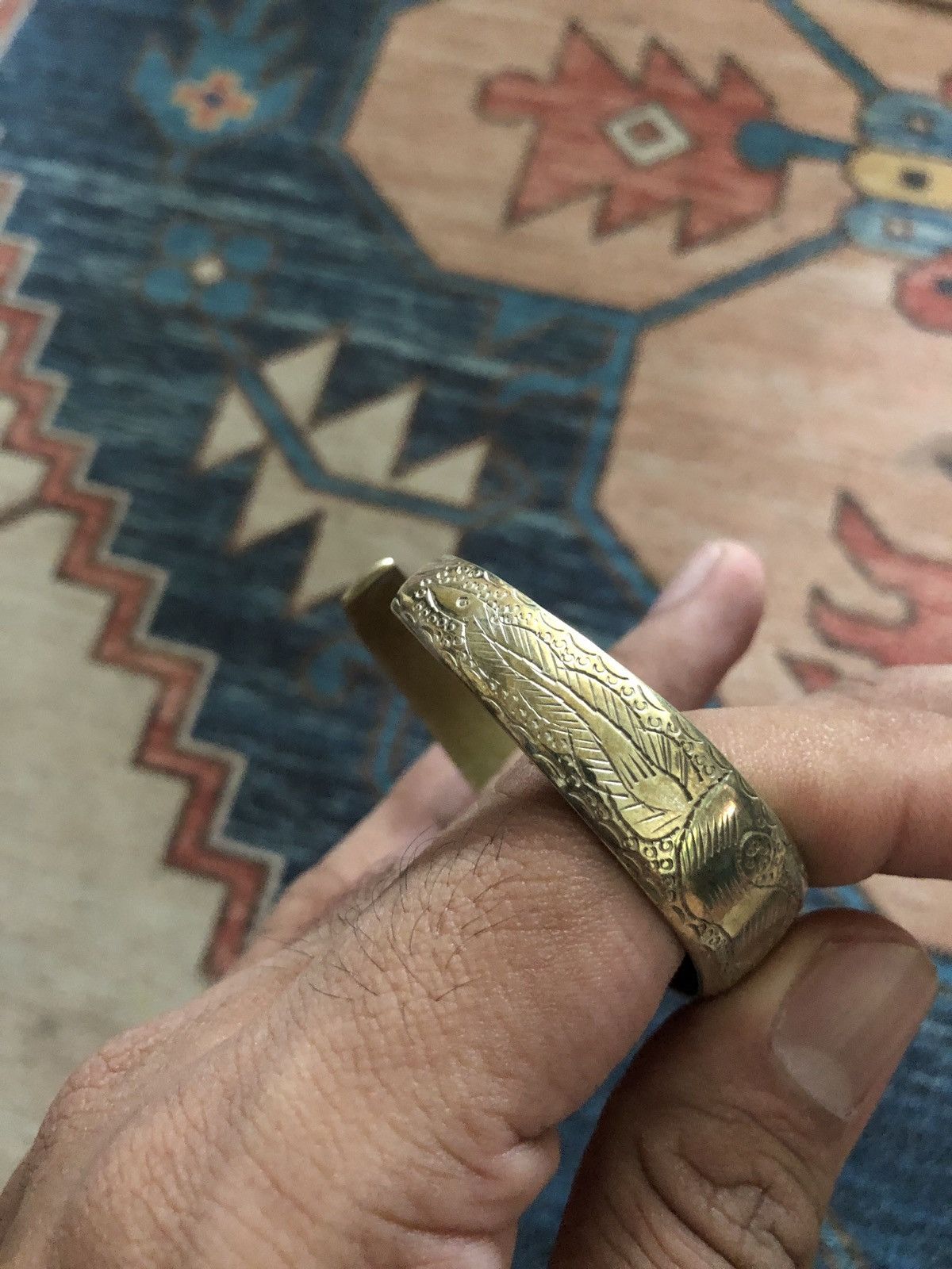 Jewelry × Vintage 🔥FINAL DROP🔥VINTAGE SILVER CUFF BRACELET BANGLE GOROS STYLE Size ONE SIZE - 5 Thumbnail