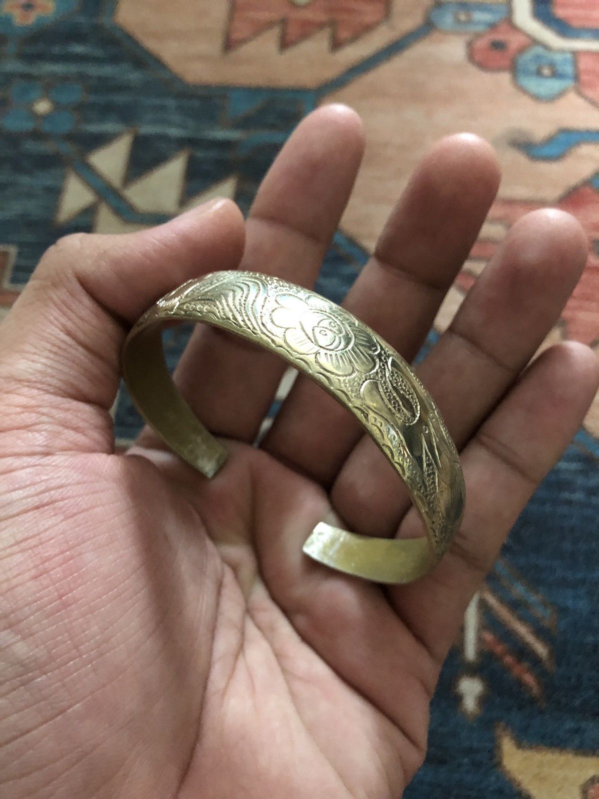 Jewelry × Vintage 🔥FINAL DROP🔥VINTAGE SILVER CUFF BRACELET BANGLE GOROS STYLE Size ONE SIZE - 2 Thumbnail