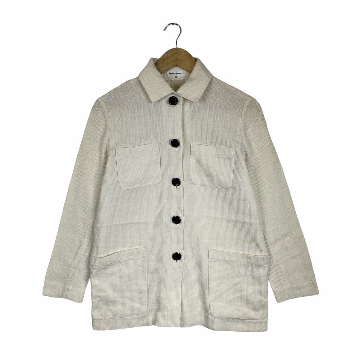 Yves Saint Laurent YvesSaintLaurent YSL Double Pocket Shirts Long Sleeve Size US S / EU 44-46 / 1 - 1 Thumbnail