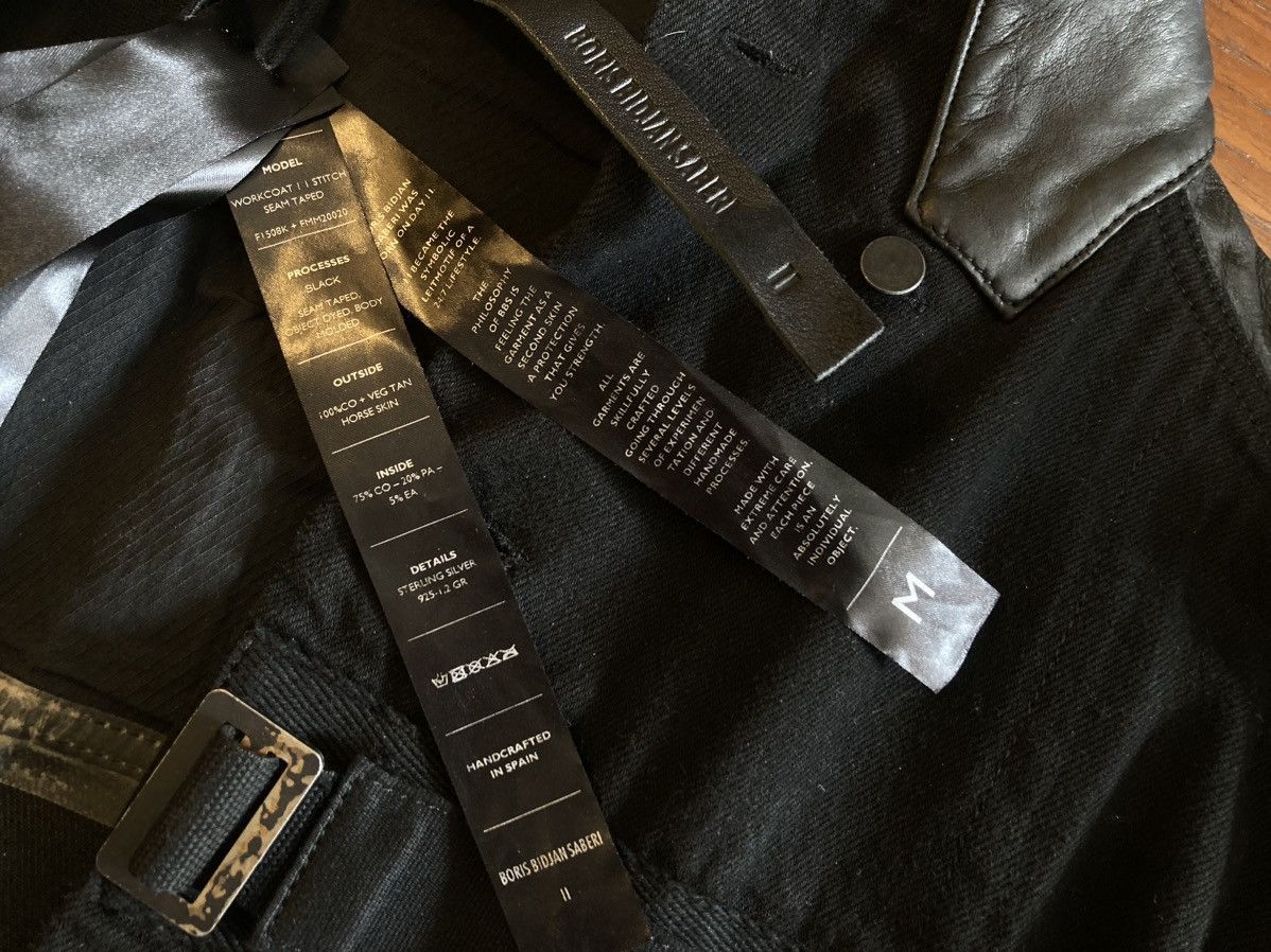 Boris Bidjan Saberi BNWT WORKCOAT1 Reversible Horse Size US M / EU 48-50 / 2 - 6 Thumbnail