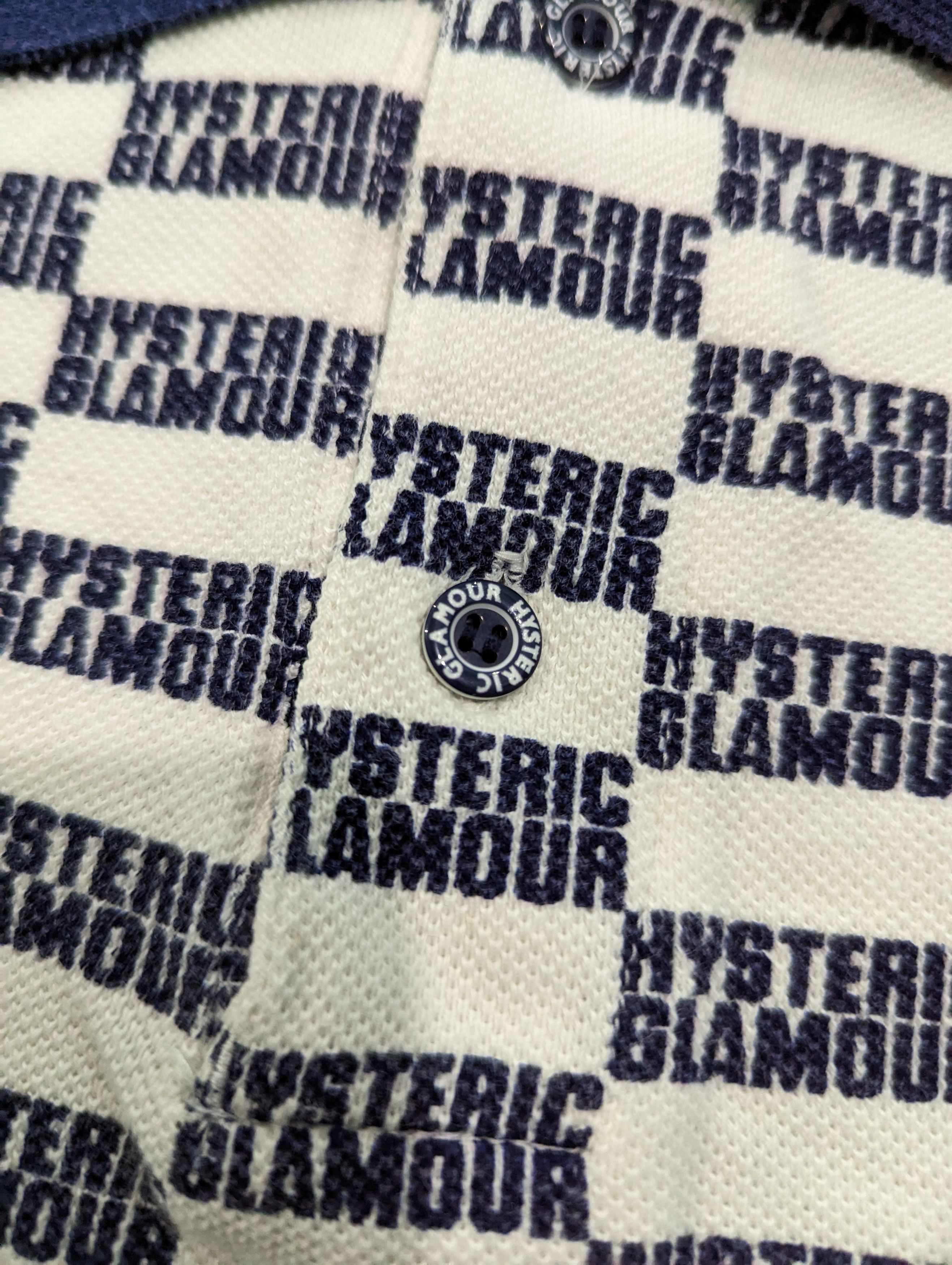Hysteric Glamour Hysteric Glamour Monogram Polo Shirt Size US M / EU 48-50 / 2 - 5 Thumbnail
