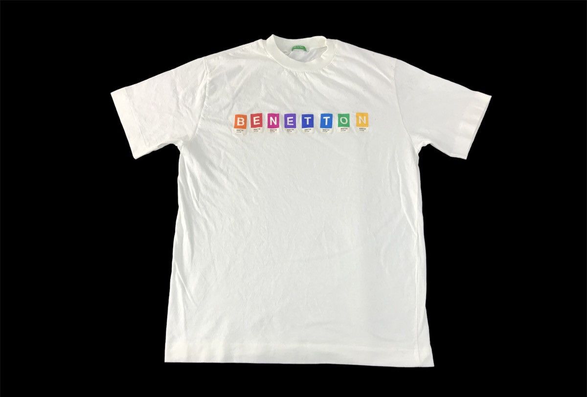 Benetton 90s The Color Of Benetton UCOB Made In Italy Tee K1206j Size US S / EU 44-46 / 1 - 1 Thumbnail