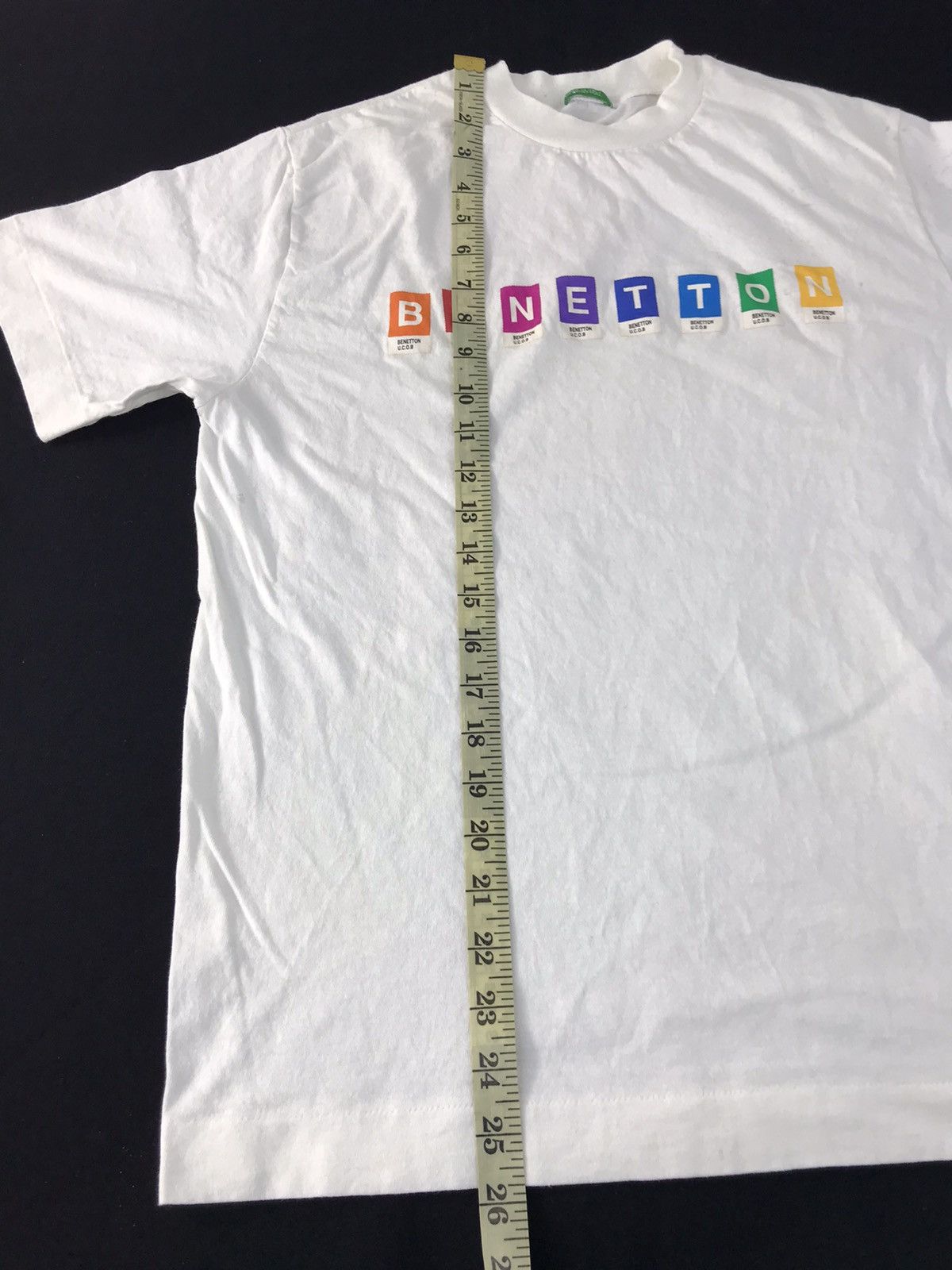 Benetton 90s The Color Of Benetton UCOB Made In Italy Tee K1206j Size US S / EU 44-46 / 1 - 7 Thumbnail